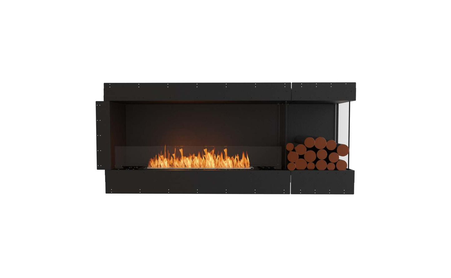 EcoSmart - Flex Fireplace 68RC.BXR - Right Corner - Black