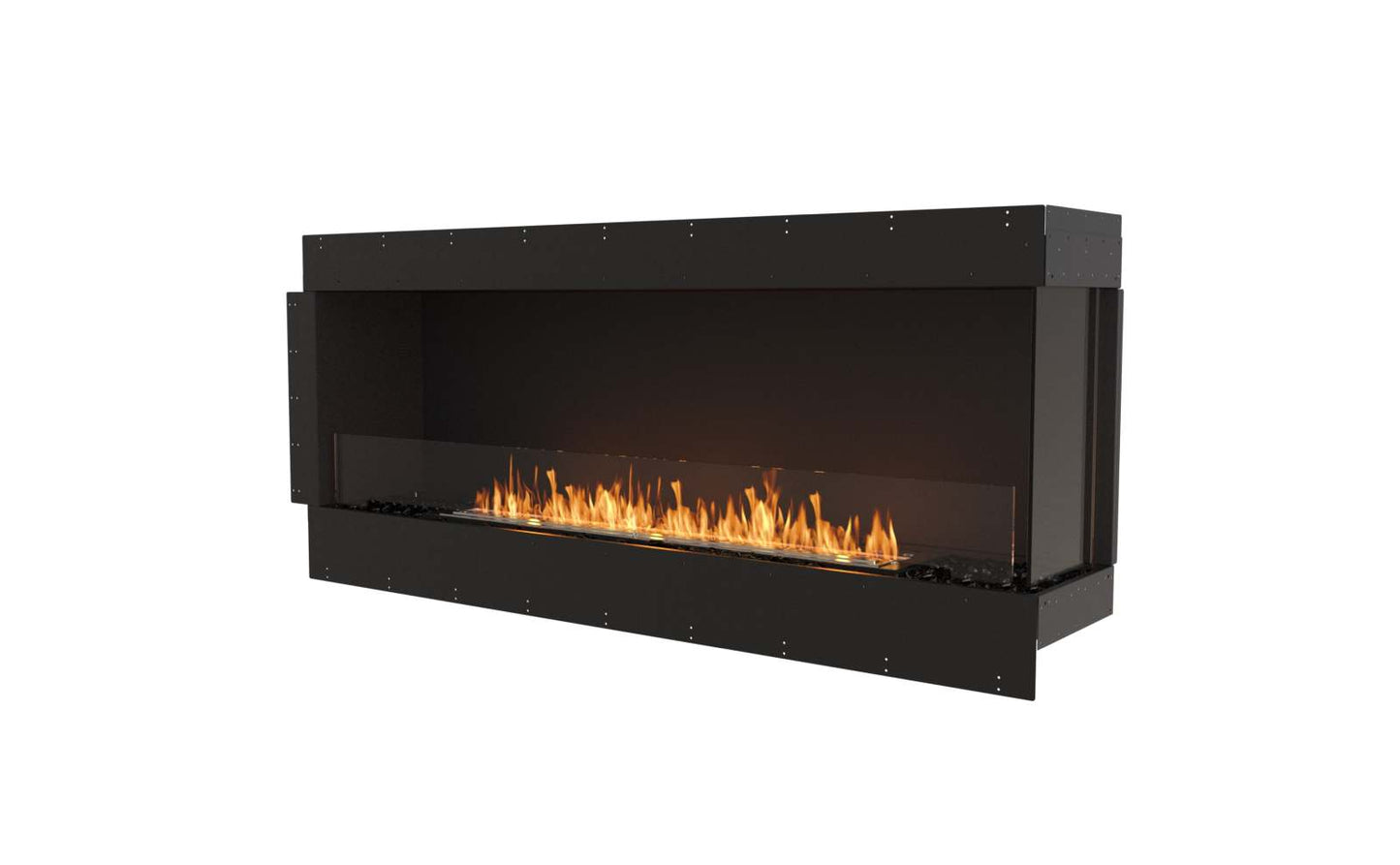 EcoSmart - Flex Fireplace 68RC - Right Corner - Black