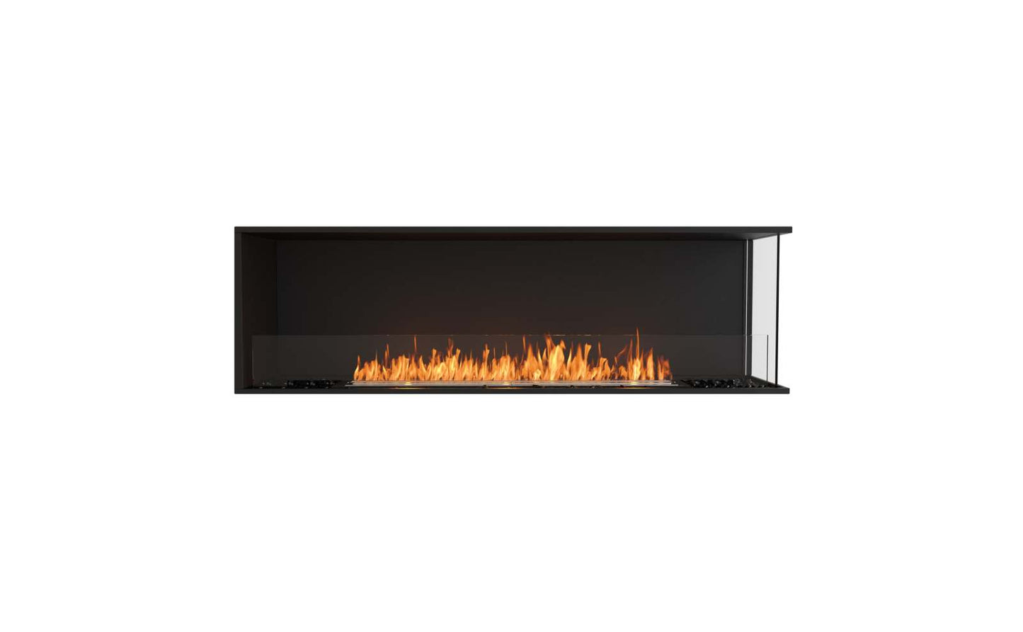 EcoSmart - Flex Fireplace 68RC - Right Corner - Black