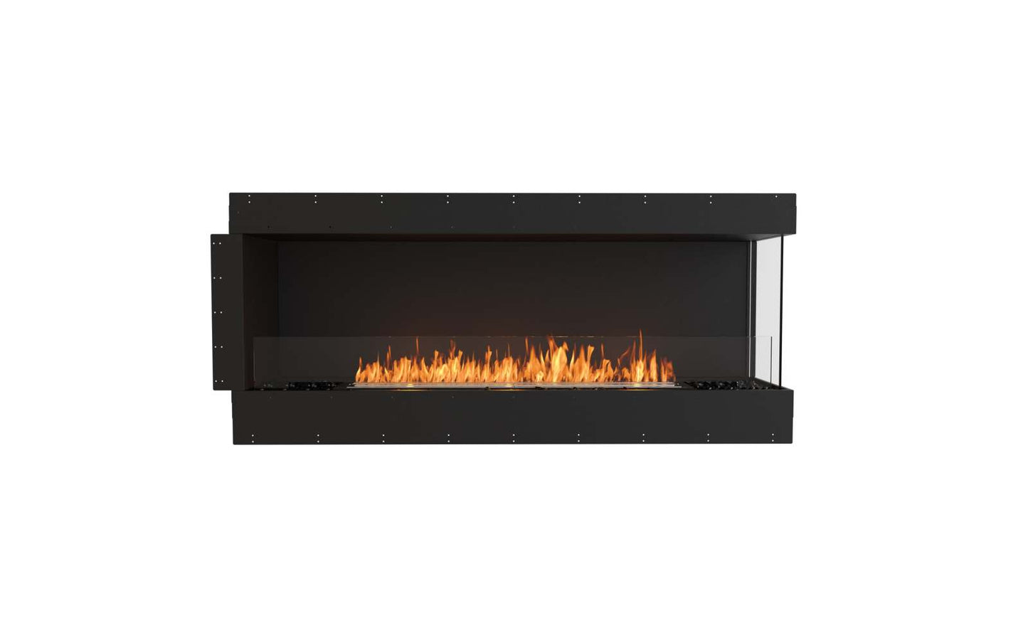 EcoSmart - Flex Fireplace 68RC - Right Corner - Black
