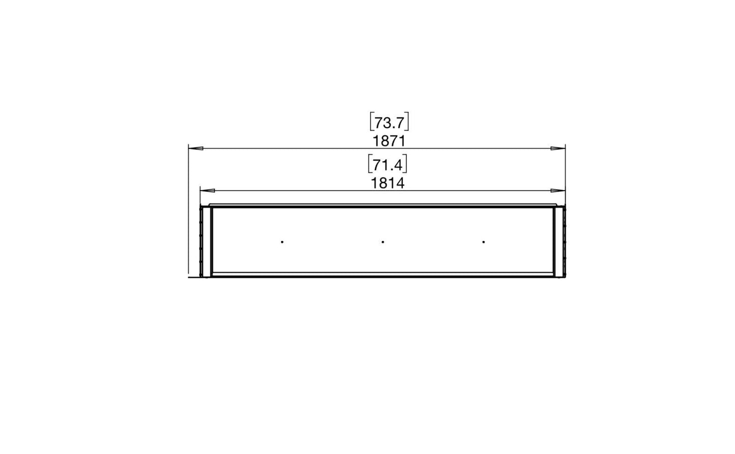 EcoSmart - Flex Fireplace 68RC - Right Corner - Black