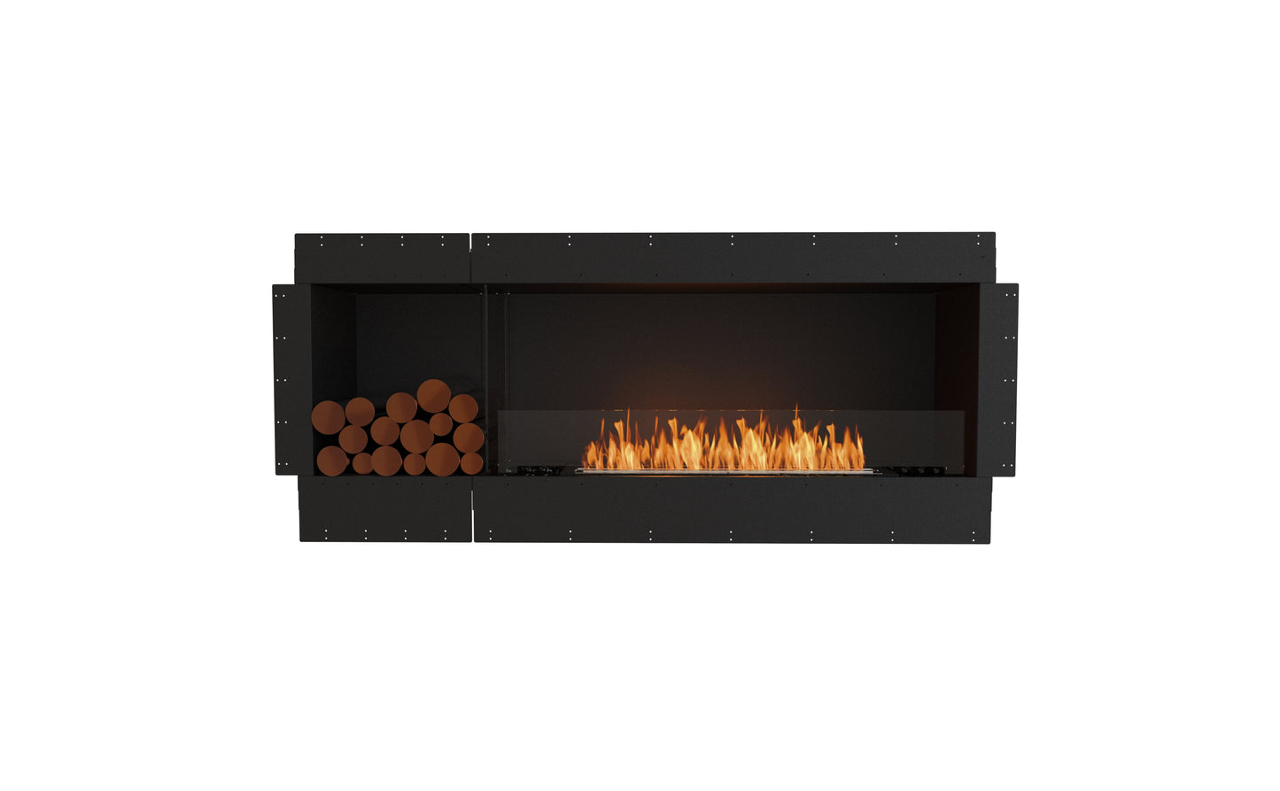 EcoSmart - Flex Fireplace 68SS.BXL - Single Sided - Black