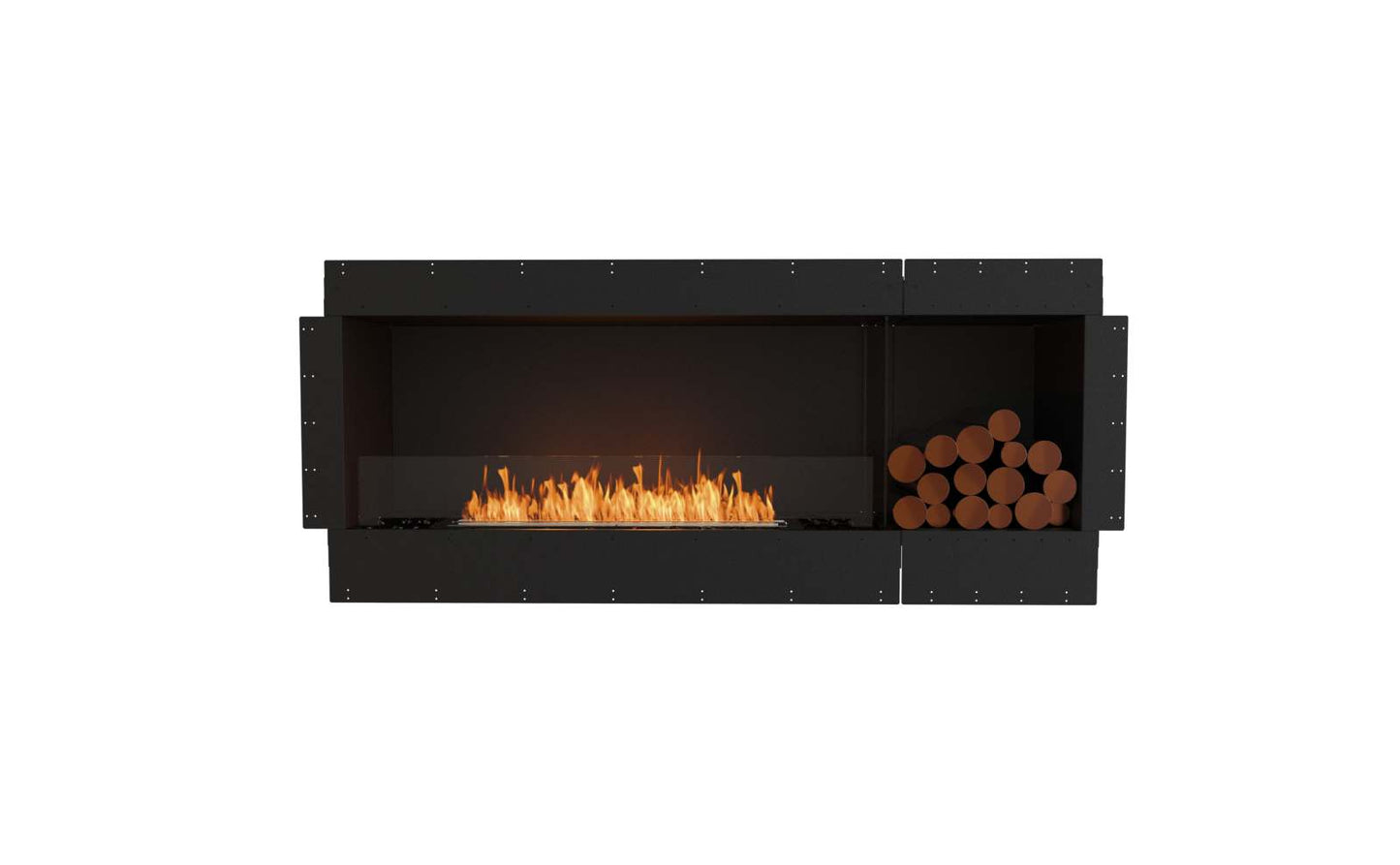 EcoSmart - Flex Fireplace 68SS.BXR - Single Sided - Black