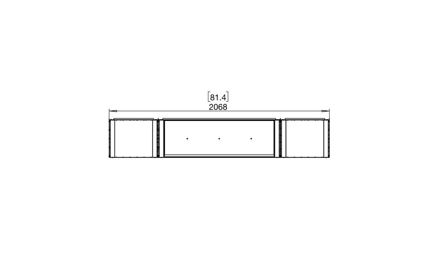 EcoSmart - Flex Fireplace 78BY.BX2 - Bay - Black