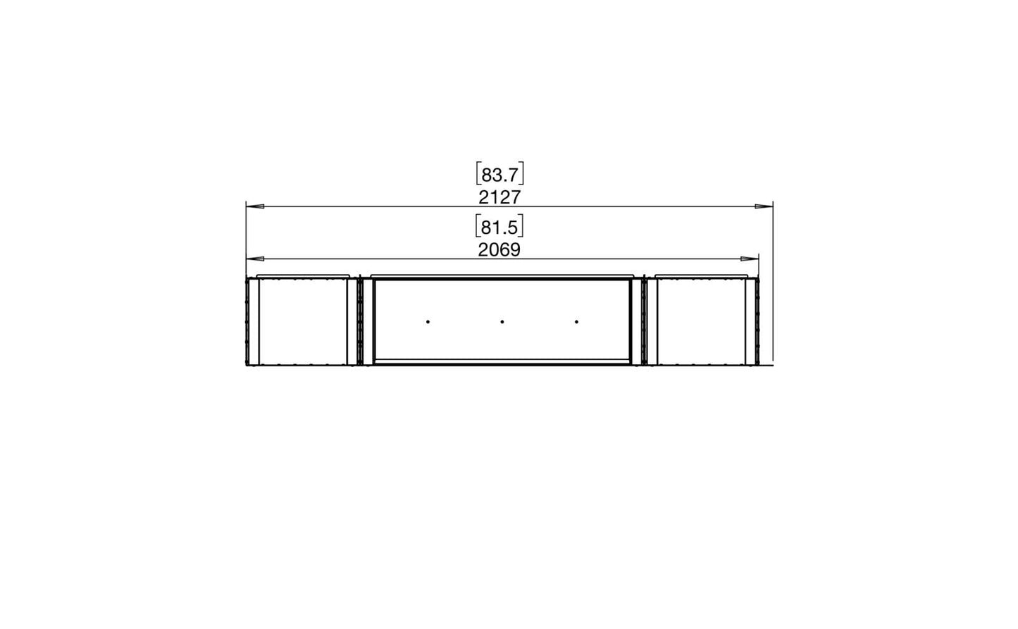 EcoSmart - Flex Fireplace 78LC.BX2 - Left Corner - Black