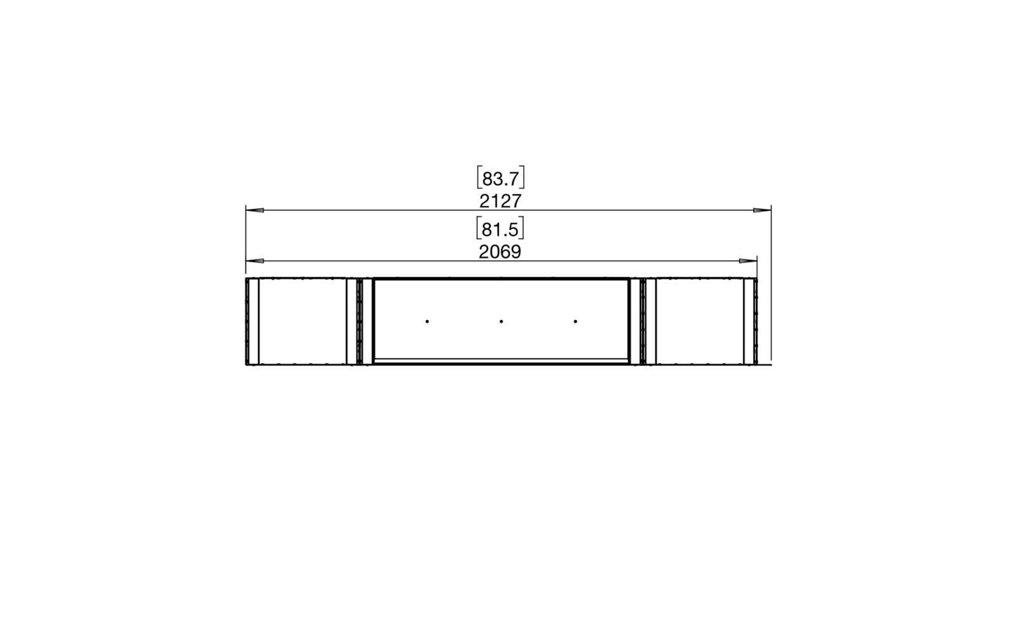 EcoSmart - Flex Fireplace 78PN.BX2 - Peninsula - Black