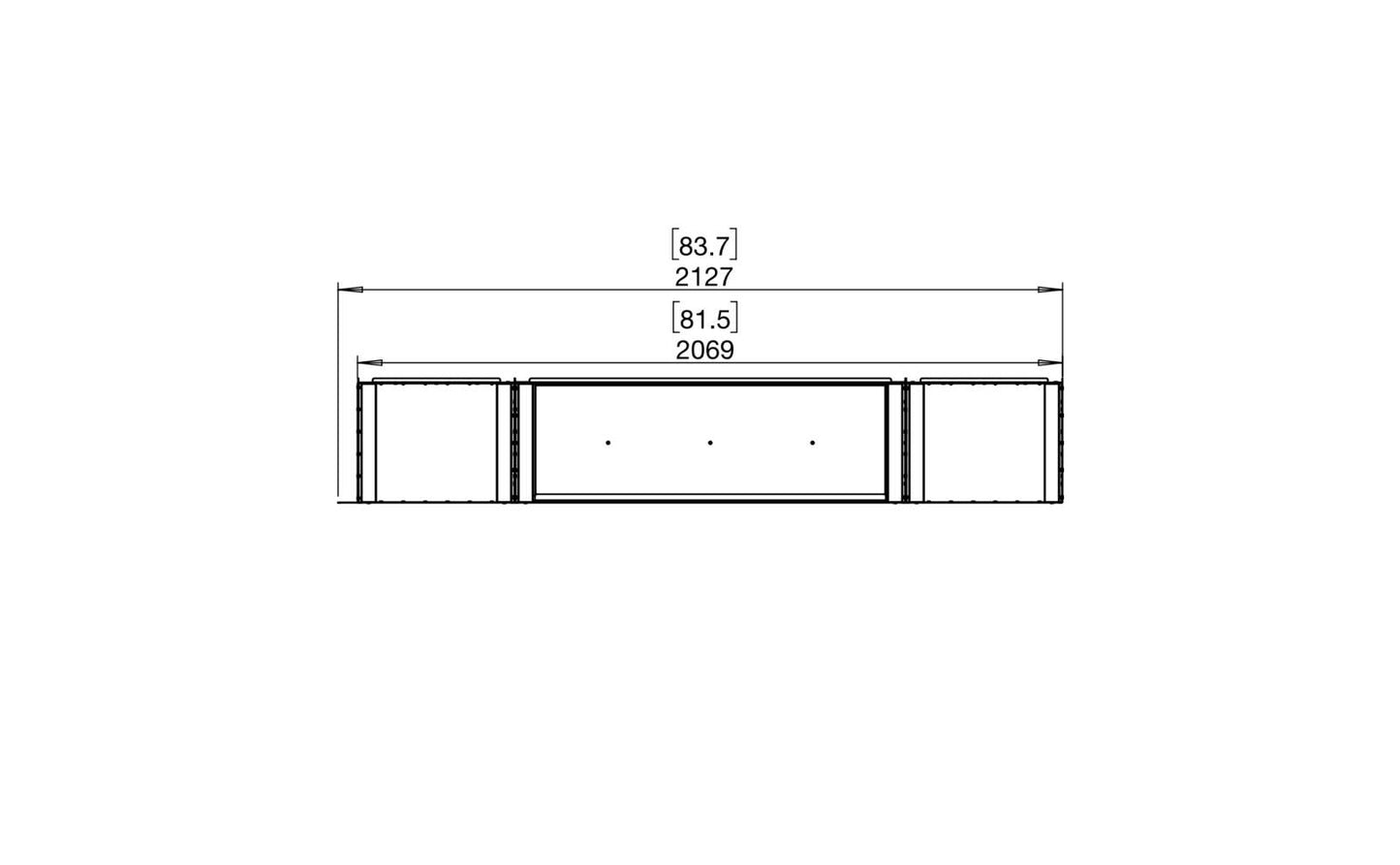 EcoSmart - Flex Fireplace 78RC.BX2 - Right Corner - Black