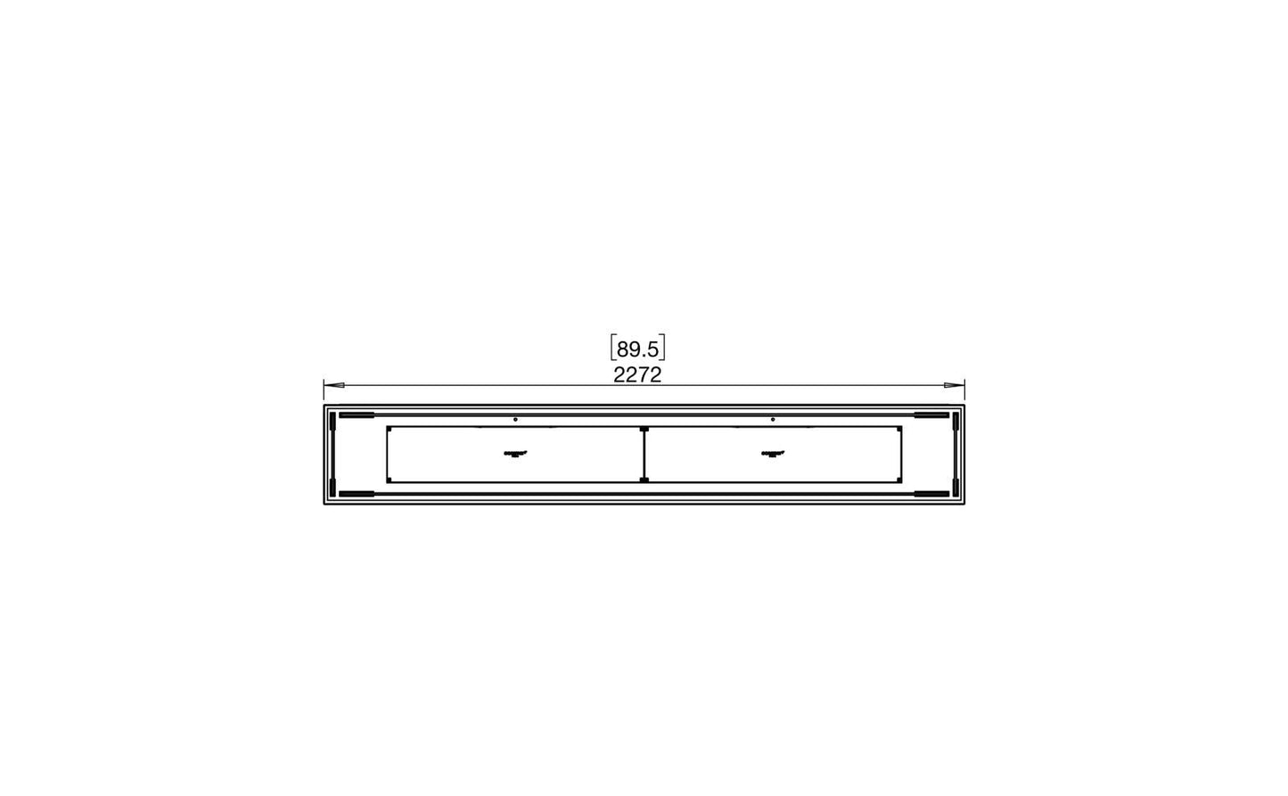 EcoSmart - Flex Fireplace 86BN - Bench - Black