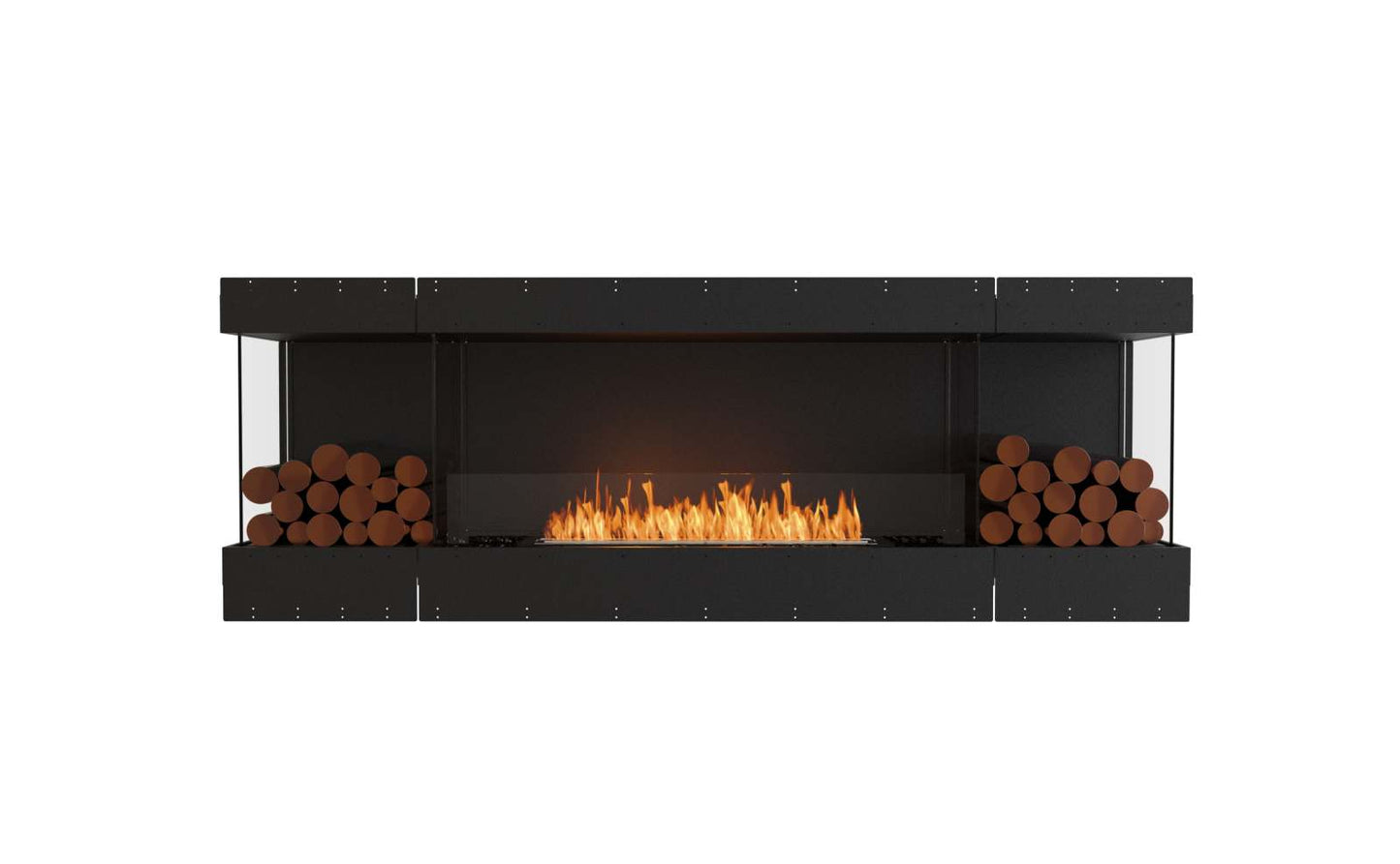 EcoSmart - Flex Fireplace 86BY.BX2 - Bay - Black