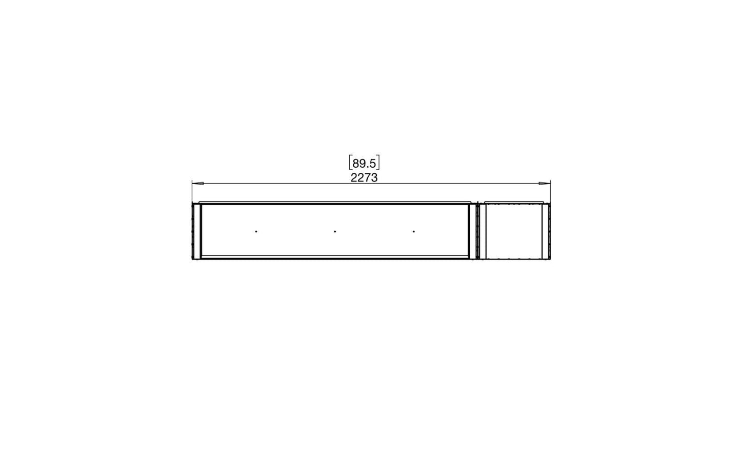 EcoSmart - Flex Fireplace 86BY.BXR - Bay - Black