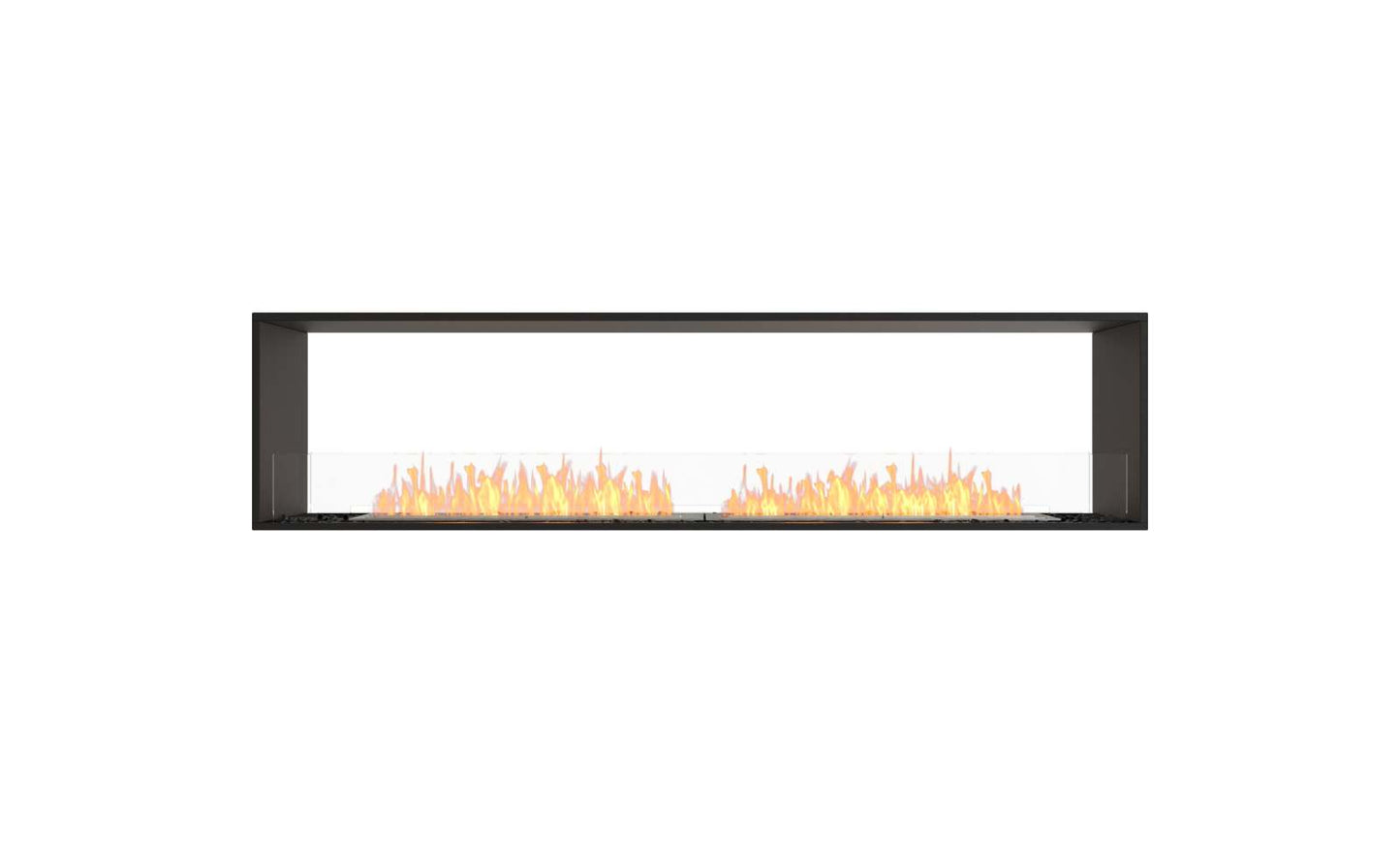 EcoSmart - Flex Fireplace 86DB - Double Sided - Black