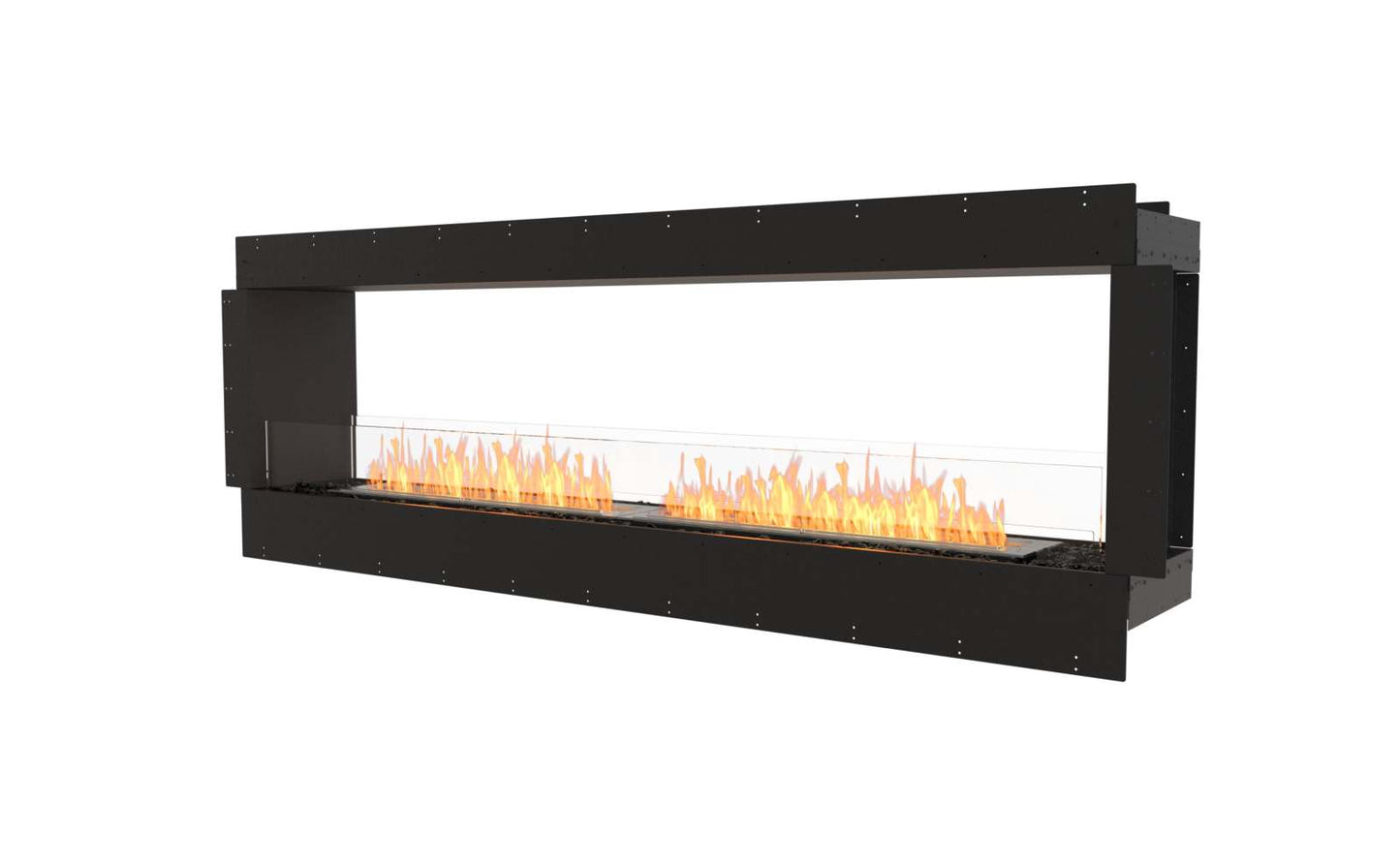 EcoSmart - Flex Fireplace 86DB - Double Sided - Black
