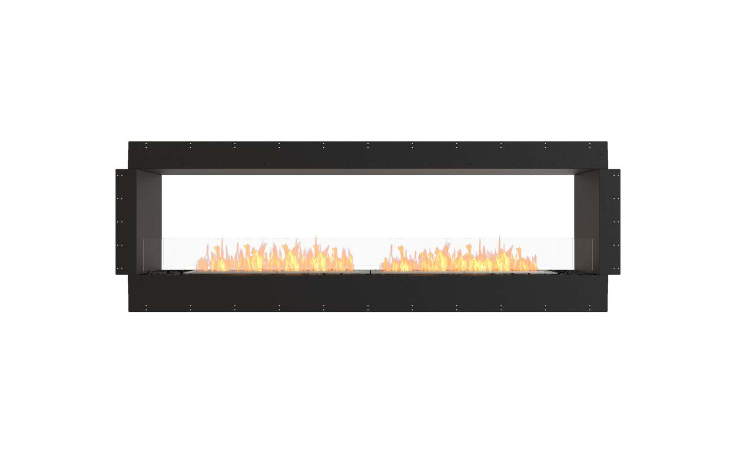 EcoSmart - Flex Fireplace 86DB - Double Sided - Black