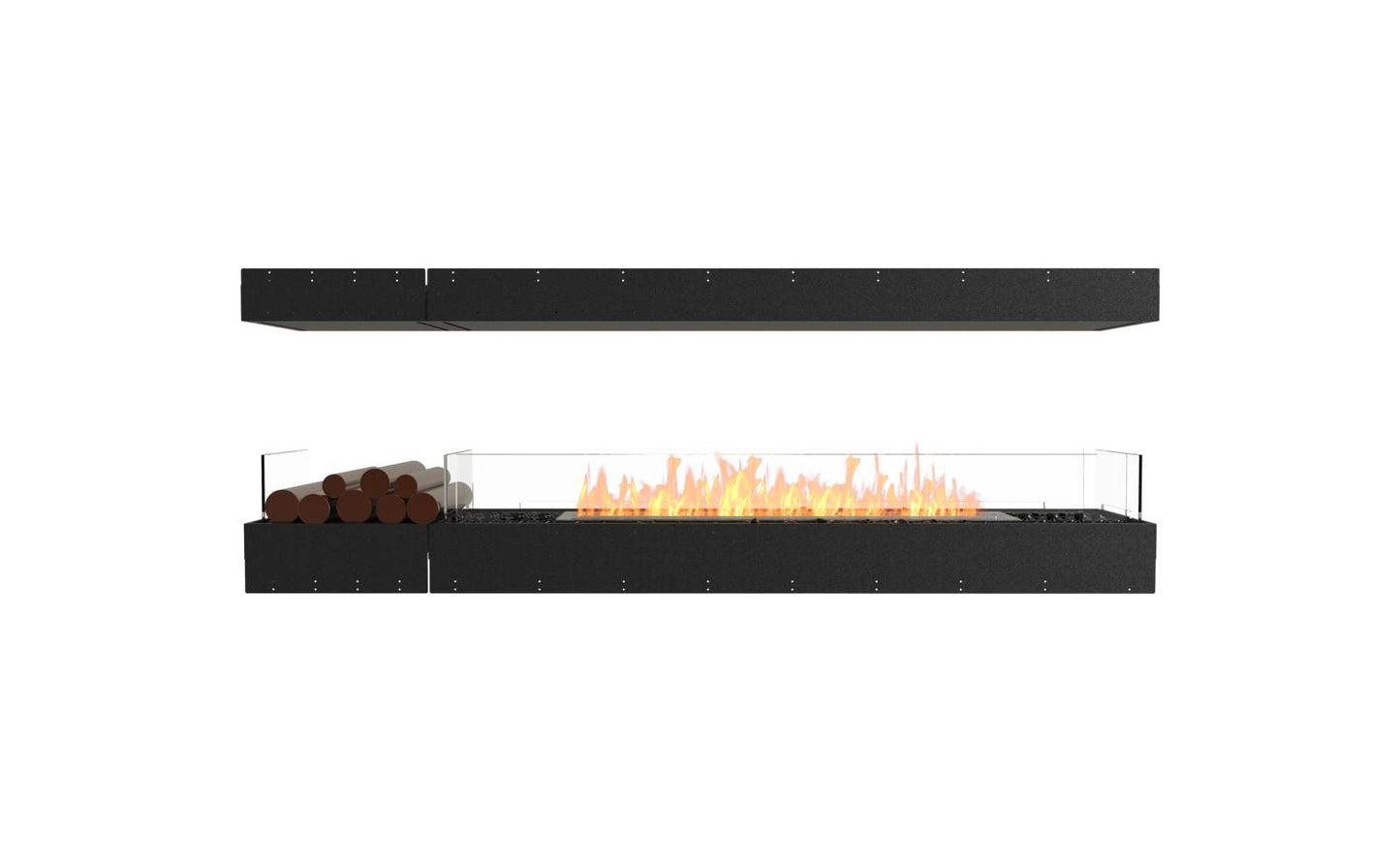 EcoSmart - Flex Fireplace 86IL.BX1 - Island - Black