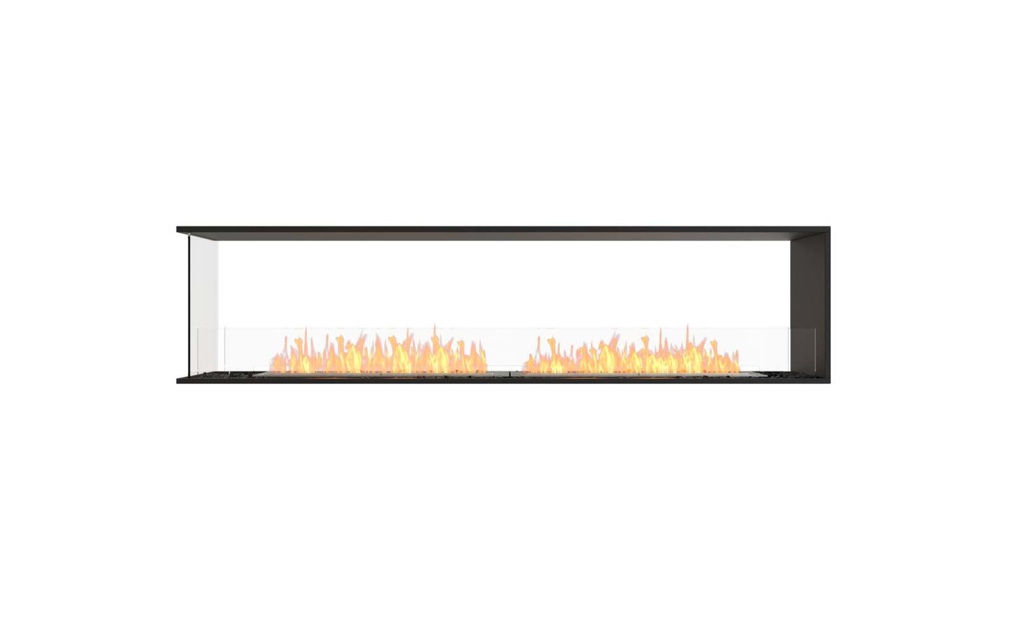 EcoSmart - Flex Fireplace 86PN - Peninsula - Black