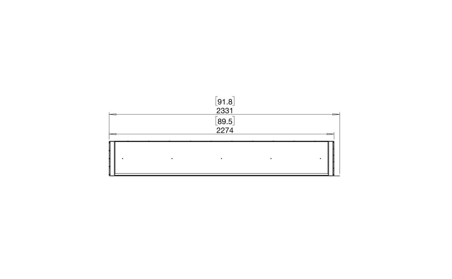 EcoSmart - Flex Fireplace 86PN - Peninsula - Black