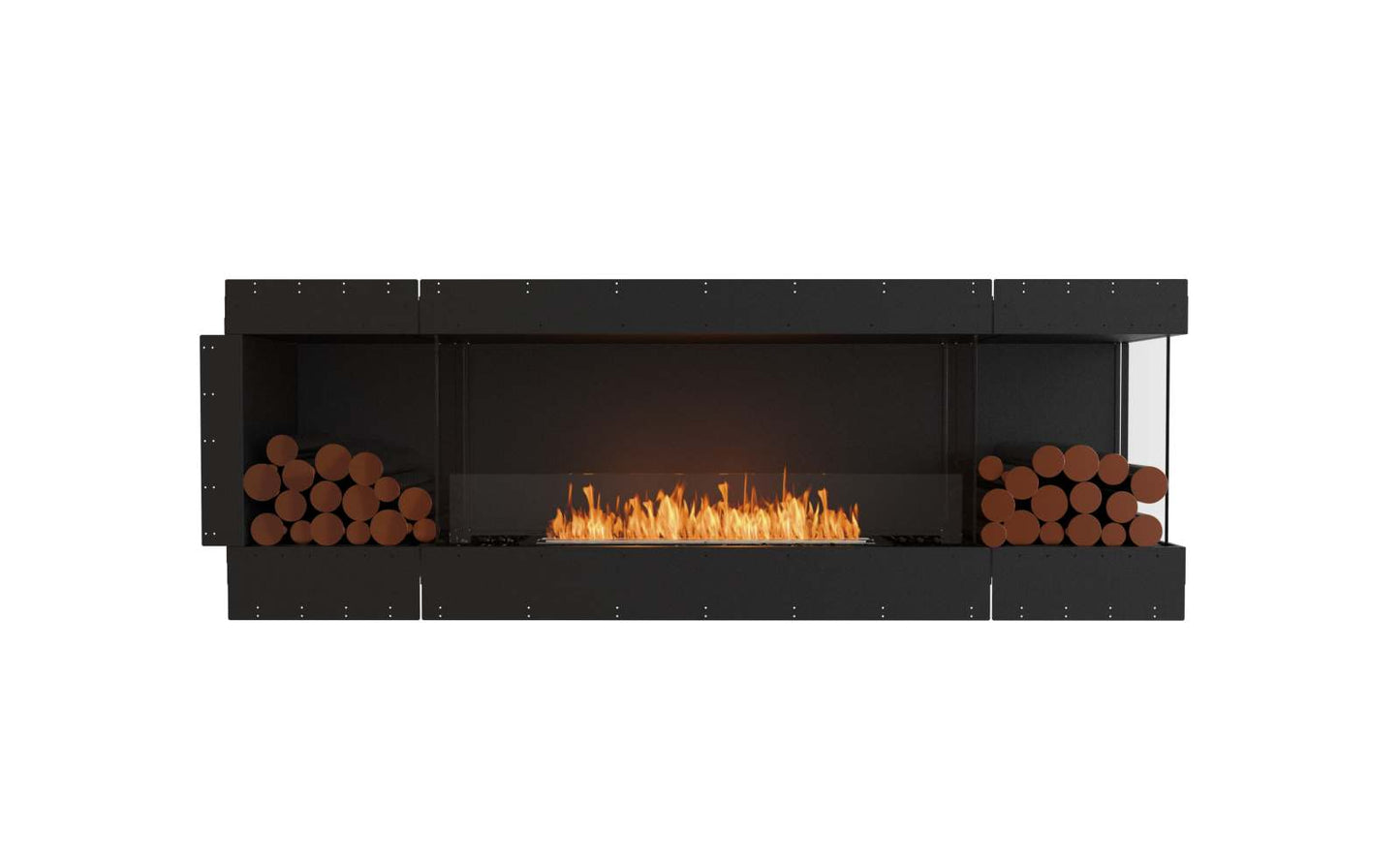 EcoSmart - Flex Fireplace 86RC.BX2 - Right Corner - Black