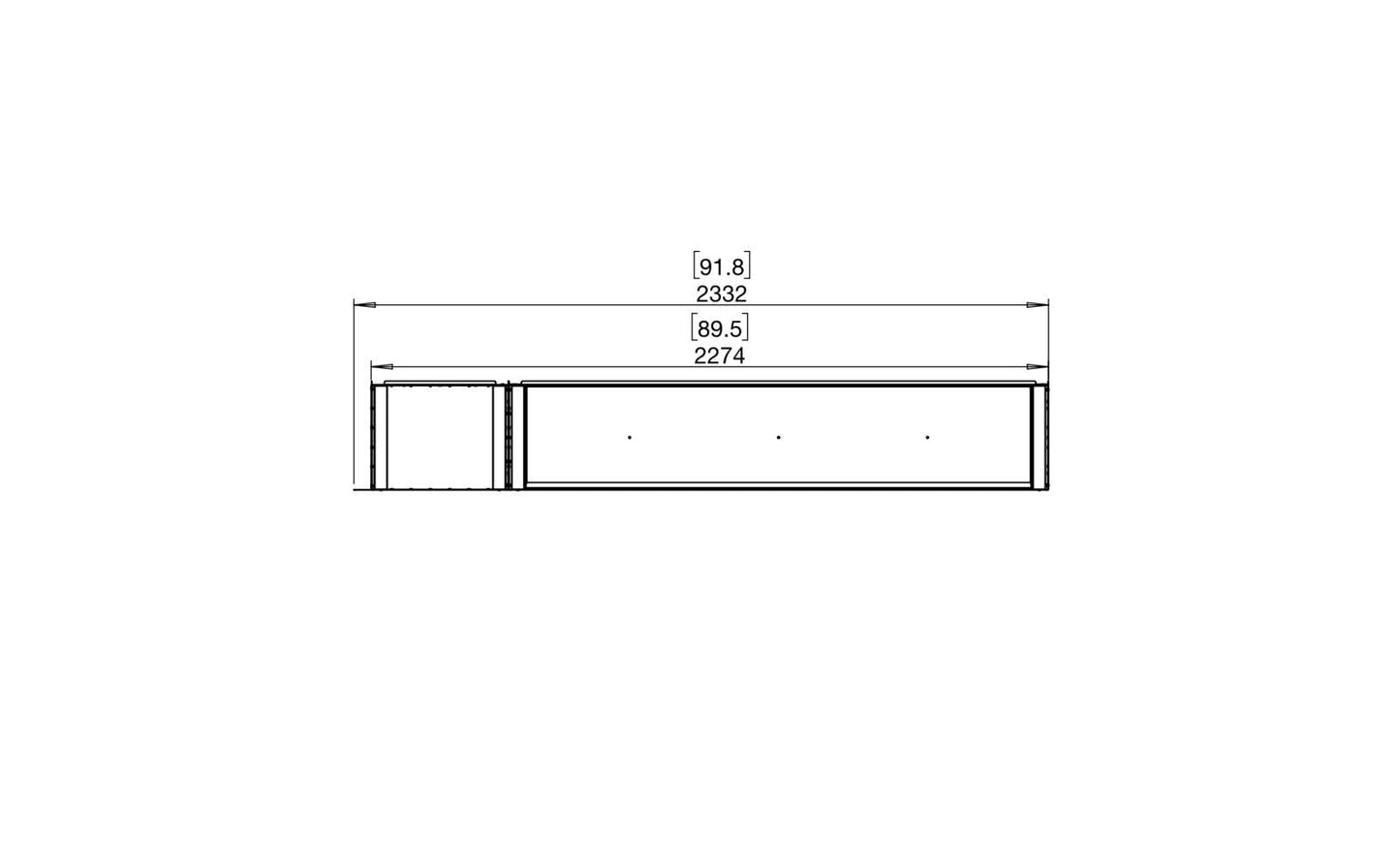 EcoSmart - Flex Fireplace 86RC.BXL - Right Corner - Black