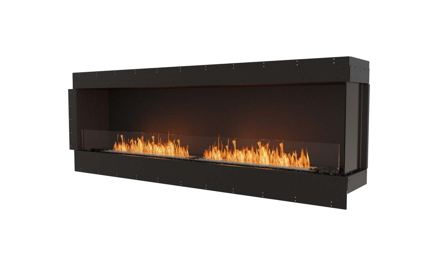 EcoSmart - Flex Fireplace 86RC - Right Corner - Black