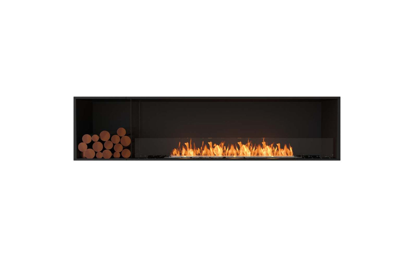 EcoSmart - Flex Fireplace 86SS.BXL - Single Sided - Black