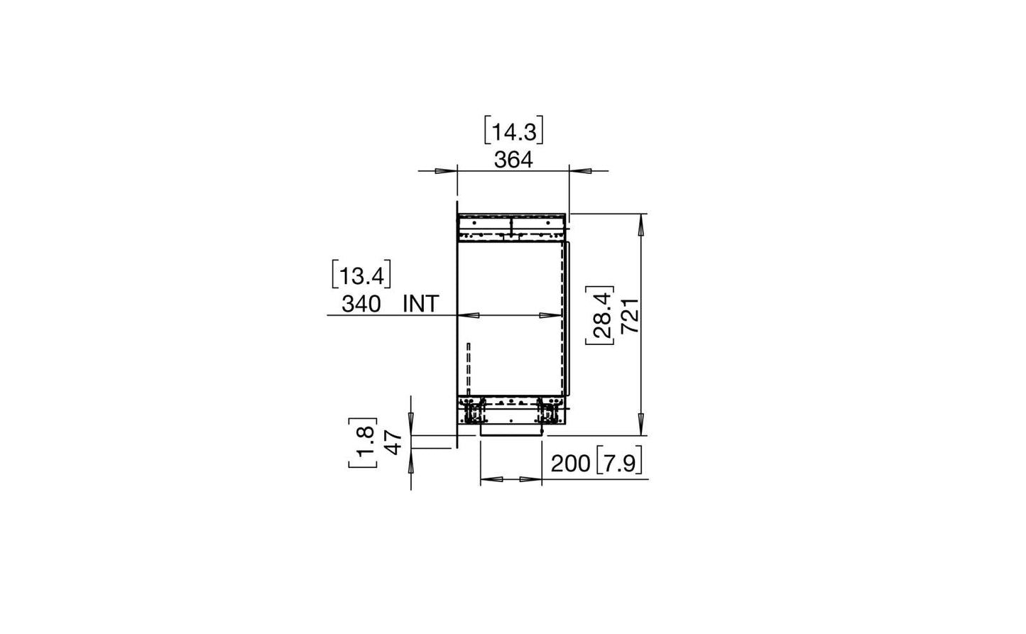 EcoSmart - Flex Fireplace 140SS.BX2 - Single Sided - Black