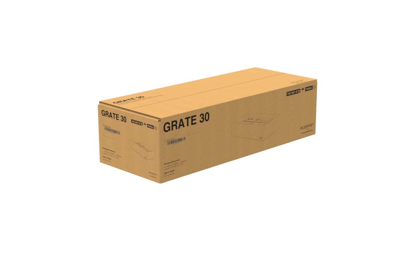 EcoSmart Fire - Grate 36 - Fireplace Insert - Graphite