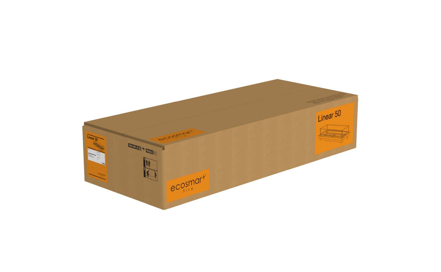 EcoSmart Fire - Square 22 - Fire Pit Kit - Black