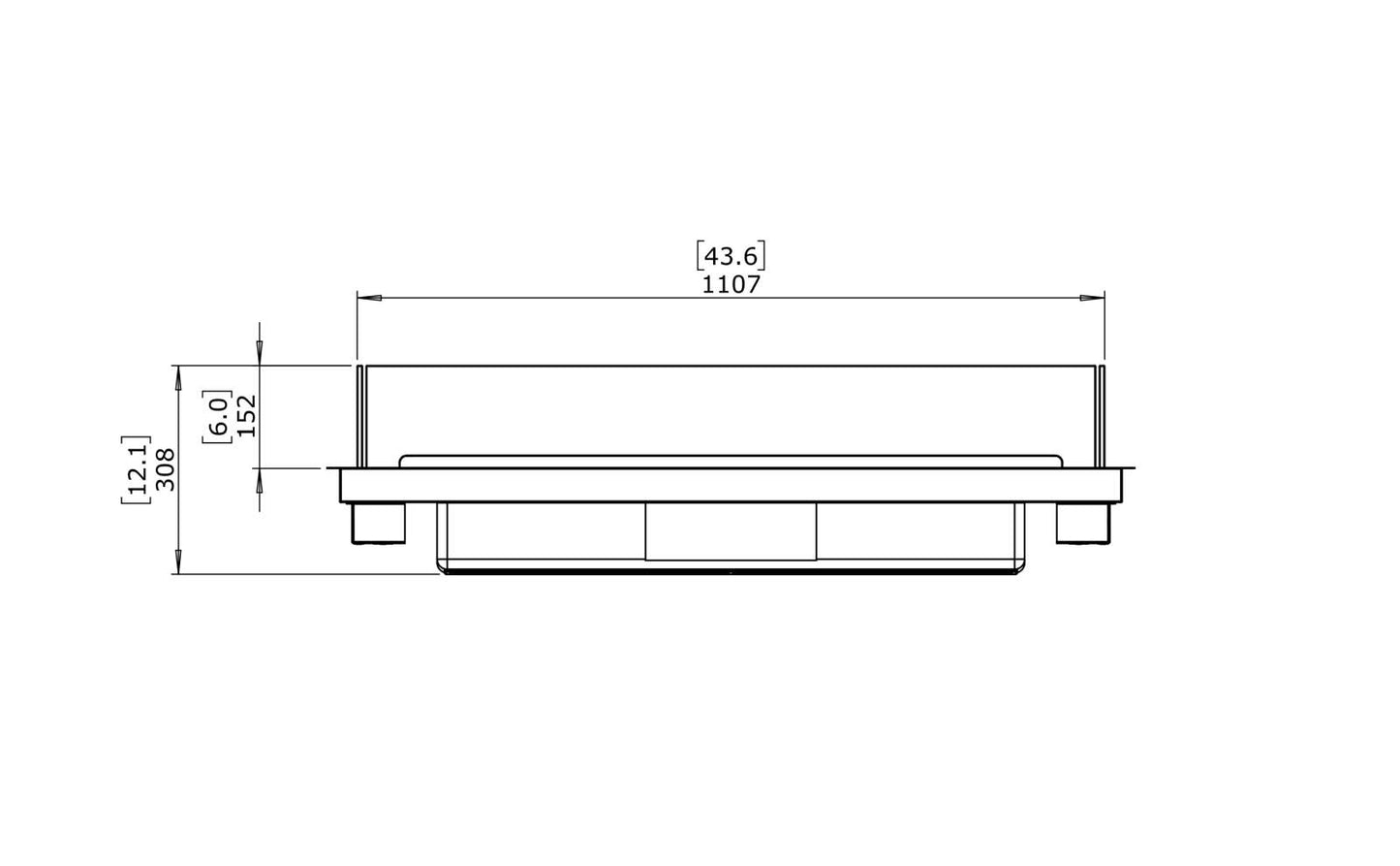 EcoSmart Fire - Linear 50 - Fire Pit Kit - Black