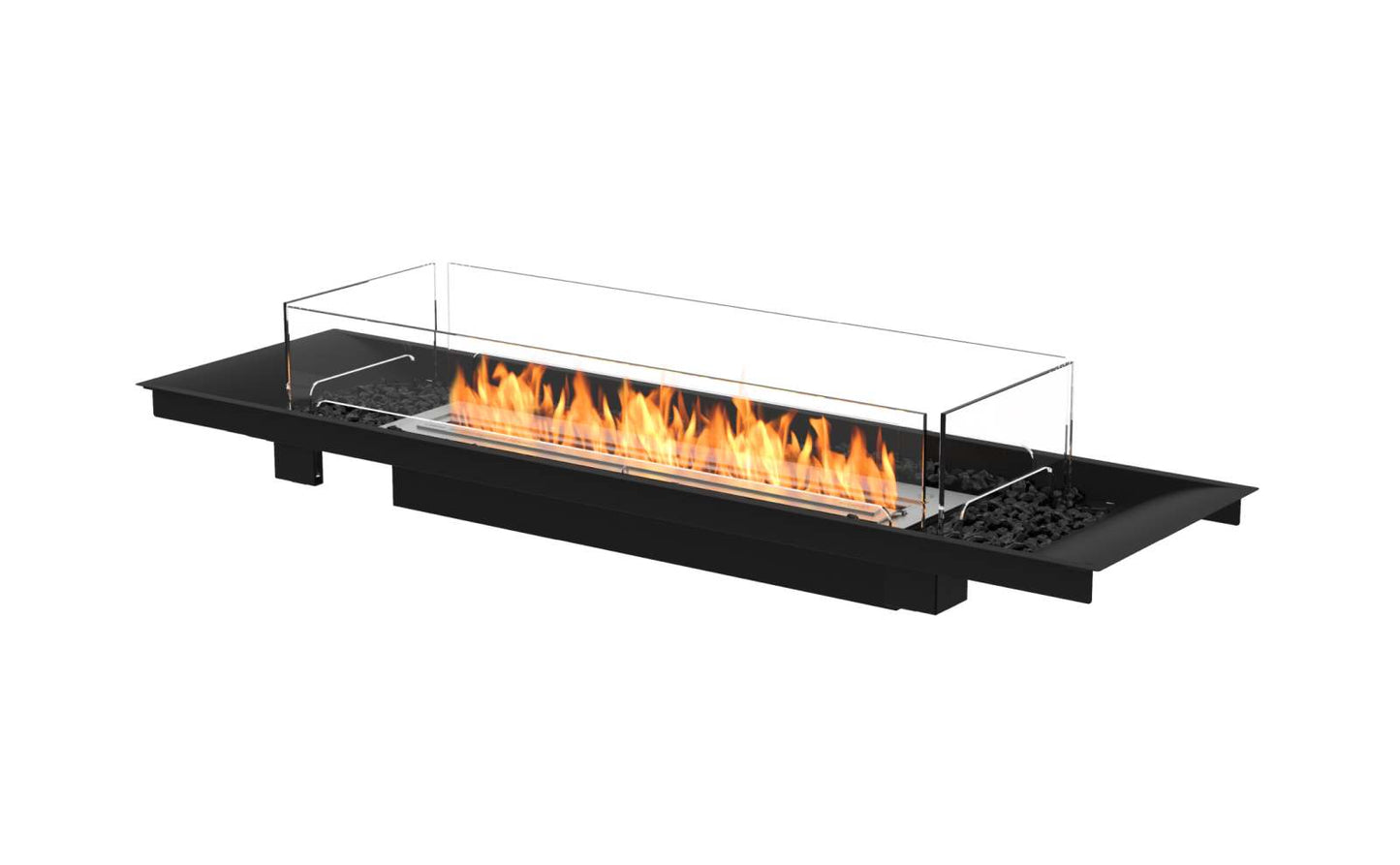 EcoSmart Fire - Linear Curved 65 - Fire Pit Kit - Black
