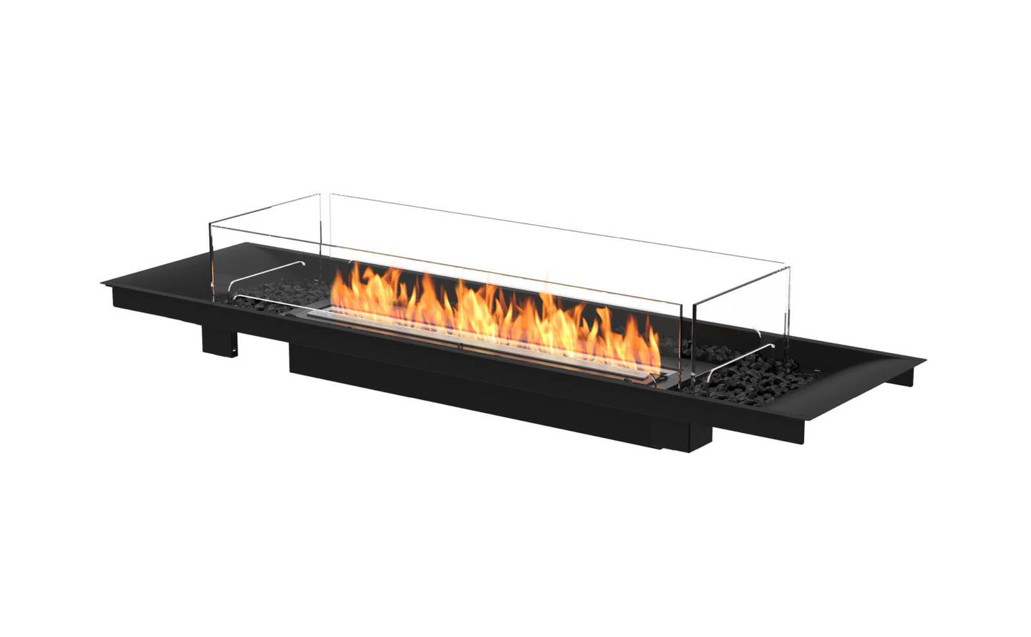 EcoSmart Fire - Linear Curved 65 - Fire Pit Kit - Black