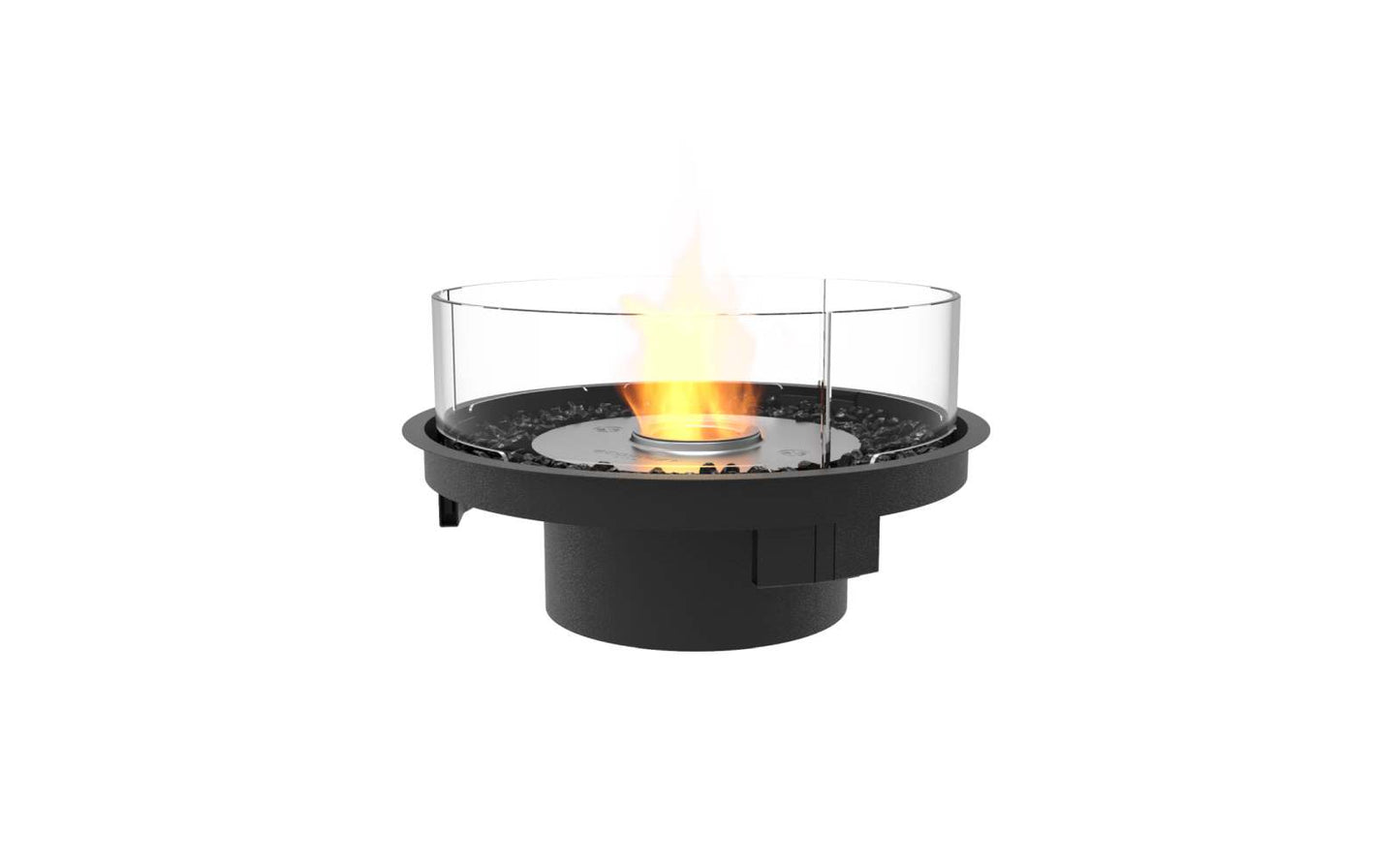 EcoSmart Fire - Round 20 - Fire Pit Kit - Black
