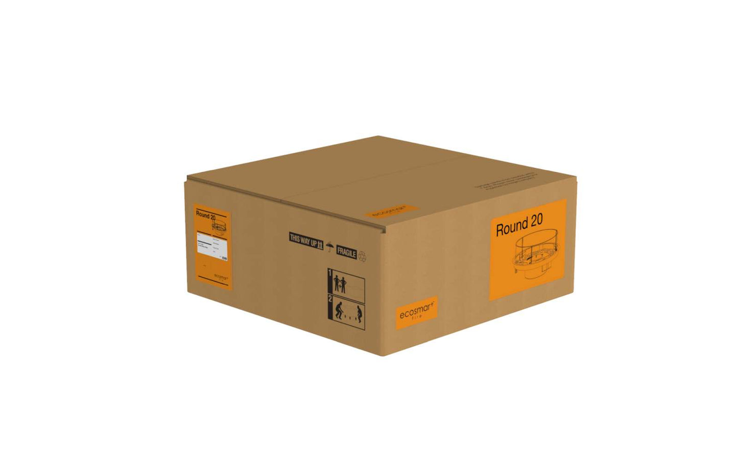 EcoSmart Fire - Round 20 - Fire Pit Kit - Black