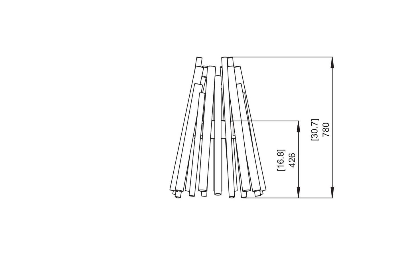 EcoSmart Fire - Stix - Fire Pit - Stainless Steel