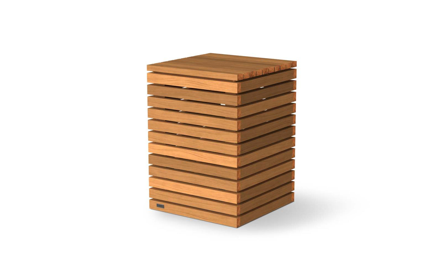 EcoSmart Fire - Tank (Teak) - Stool - Teak