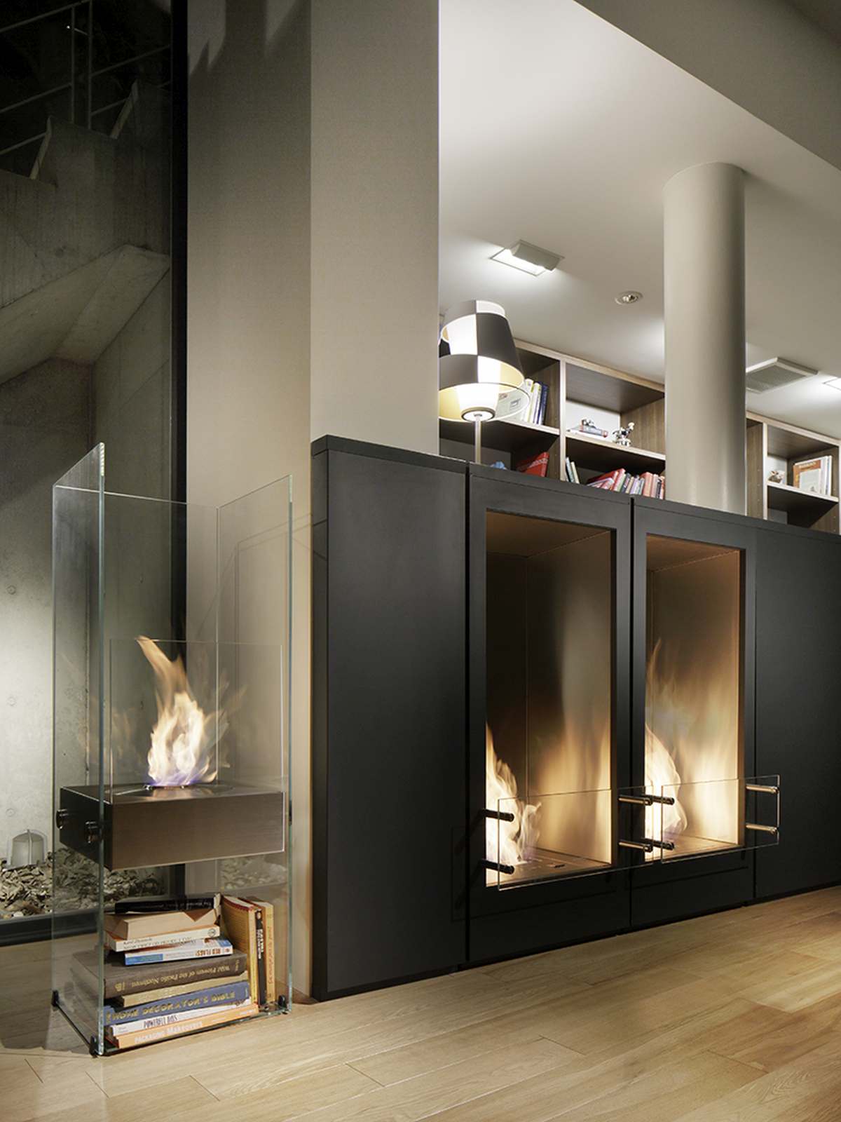 EcoSmart Fire - Ghost - Designer Fireplace - Black