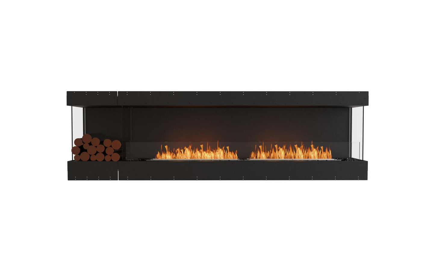 EcoSmart - Flex Fireplace 104BY.BXL - Bay - Black
