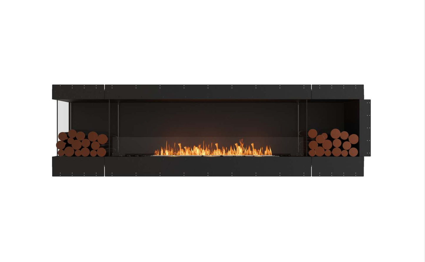 EcoSmart - Flex Fireplace 104LC.BX2 - Left Corner - Black