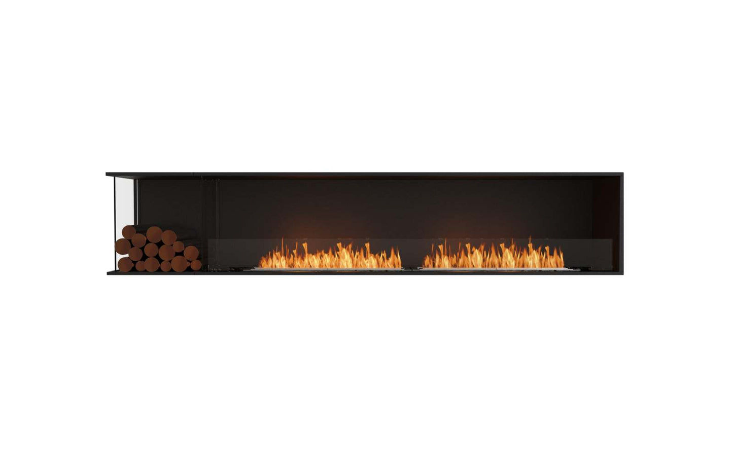 EcoSmart - Flex Fireplace 104LC.BXL - Left Corner - Black