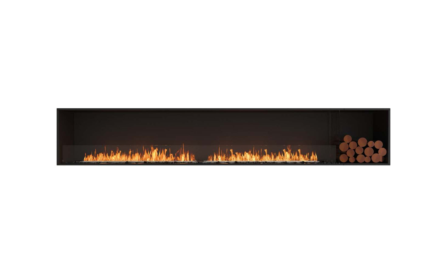 EcoSmart - Flex Fireplace 122SS.BXR - Single Sided - Black