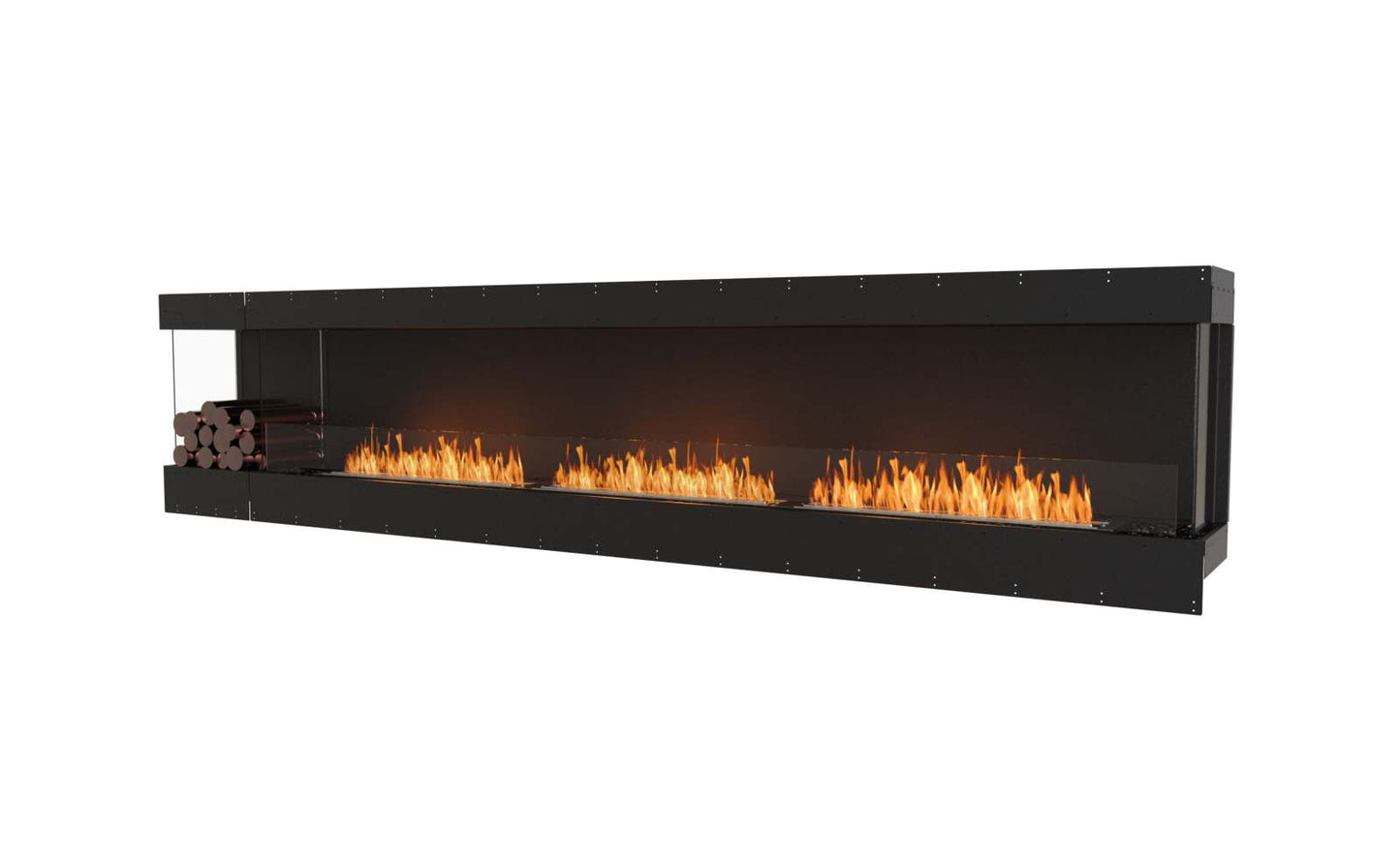 EcoSmart - Flex Fireplace 140BY.BXL - Bay - Black