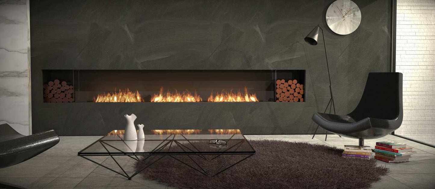 EcoSmart - Flex Fireplace 158SS.BX2 - Single Sided - Black