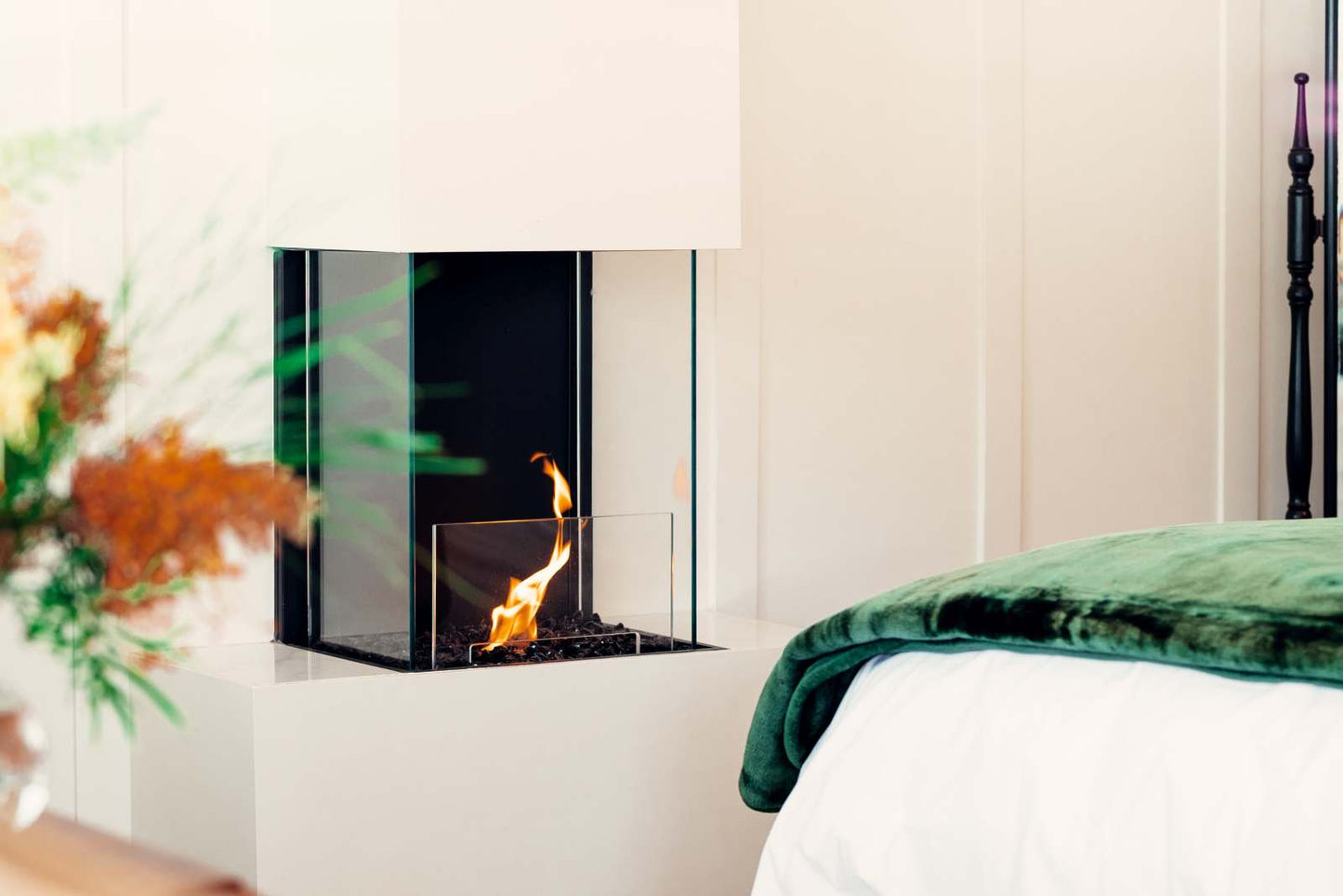 EcoSmart - Flex Fireplace 18BY - Bay - Black