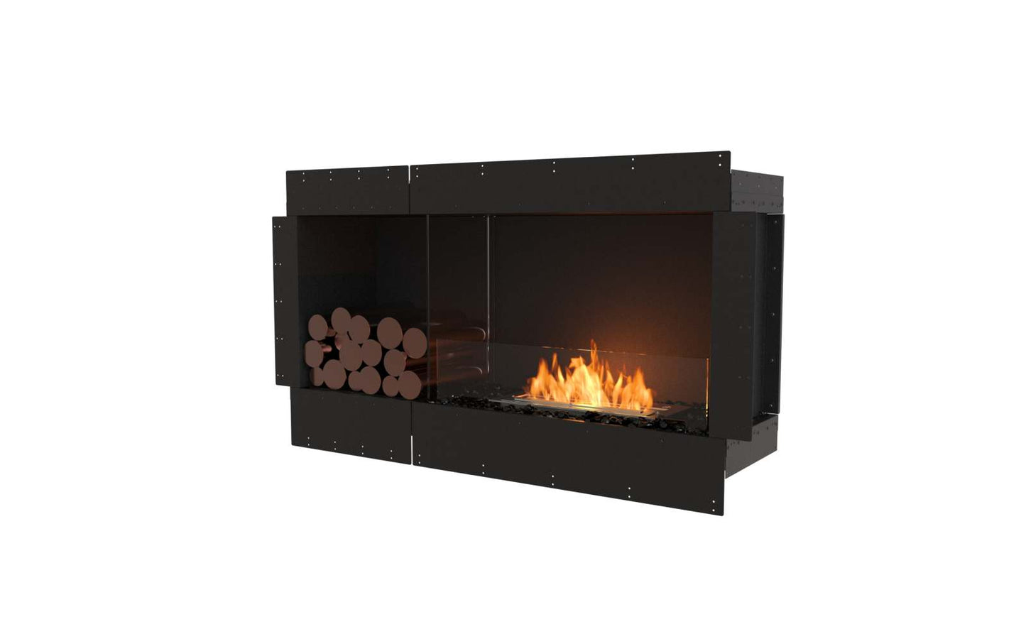 EcoSmart - Flex Fireplace 50SS.BXL - Single Sided - Black