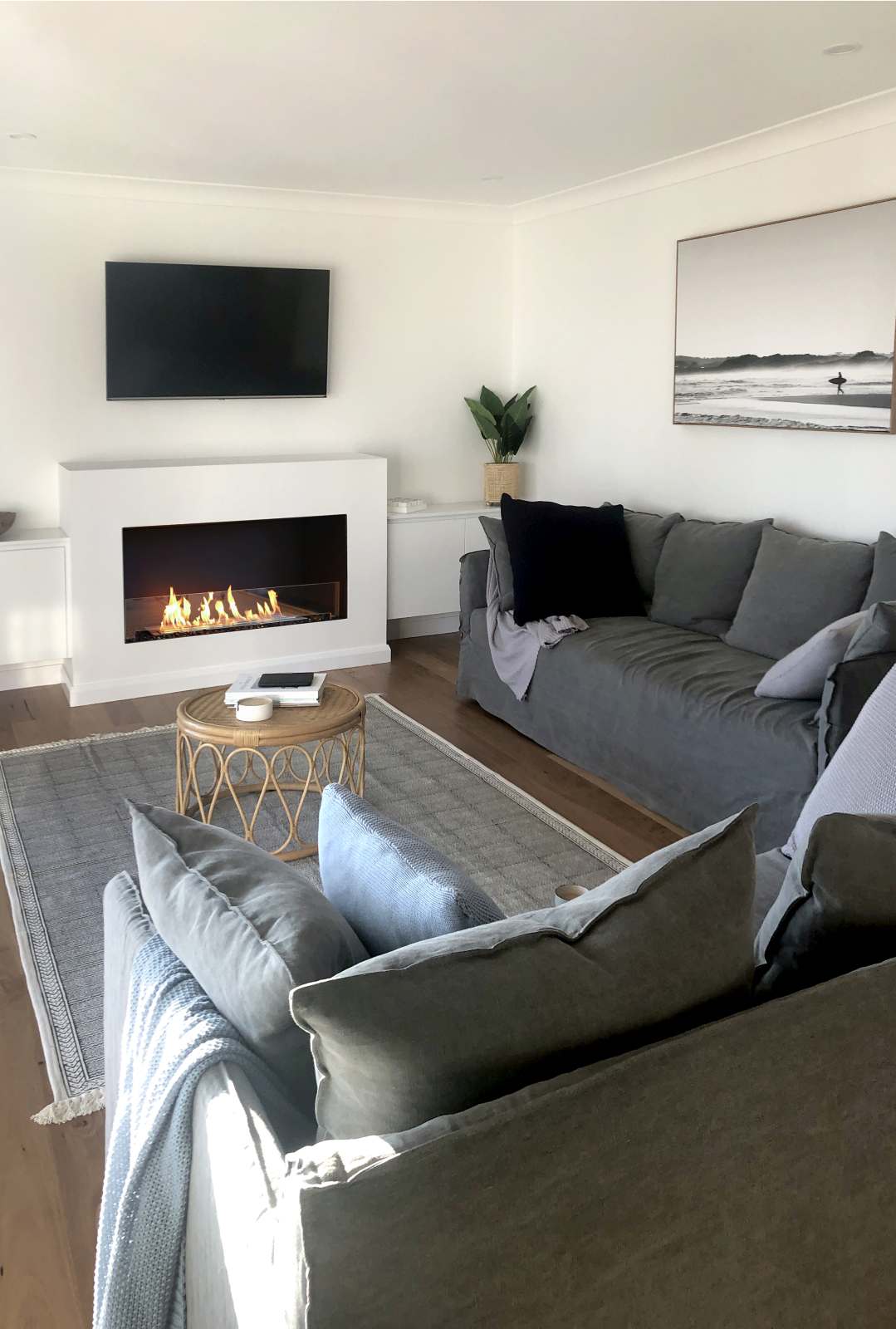 EcoSmart - Flex Fireplace 50SS - Single Sided - Black