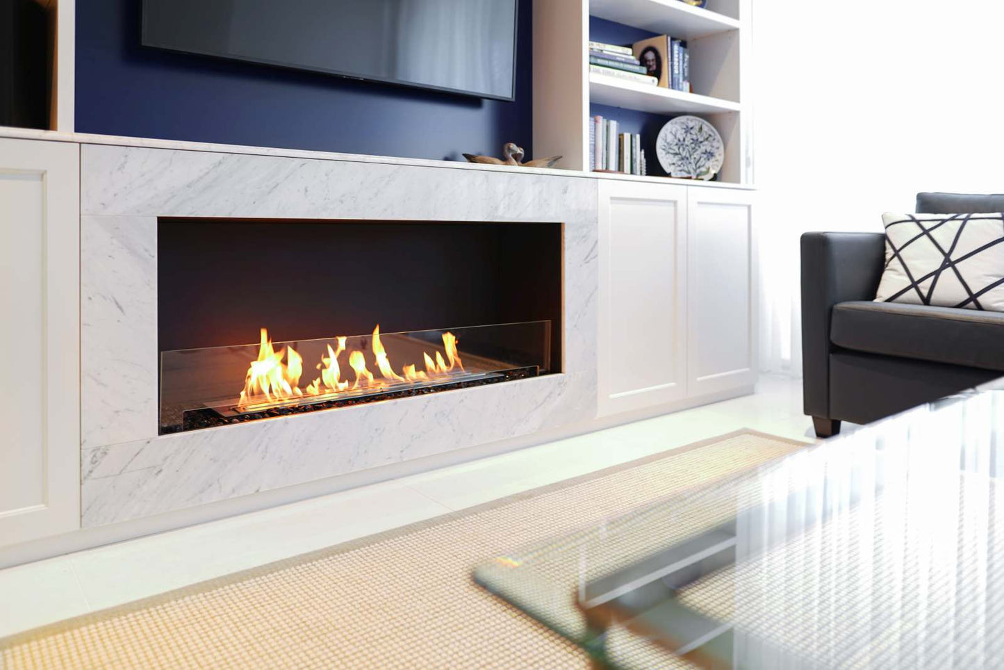 EcoSmart - Flex Fireplace 50SS - Single Sided - Black