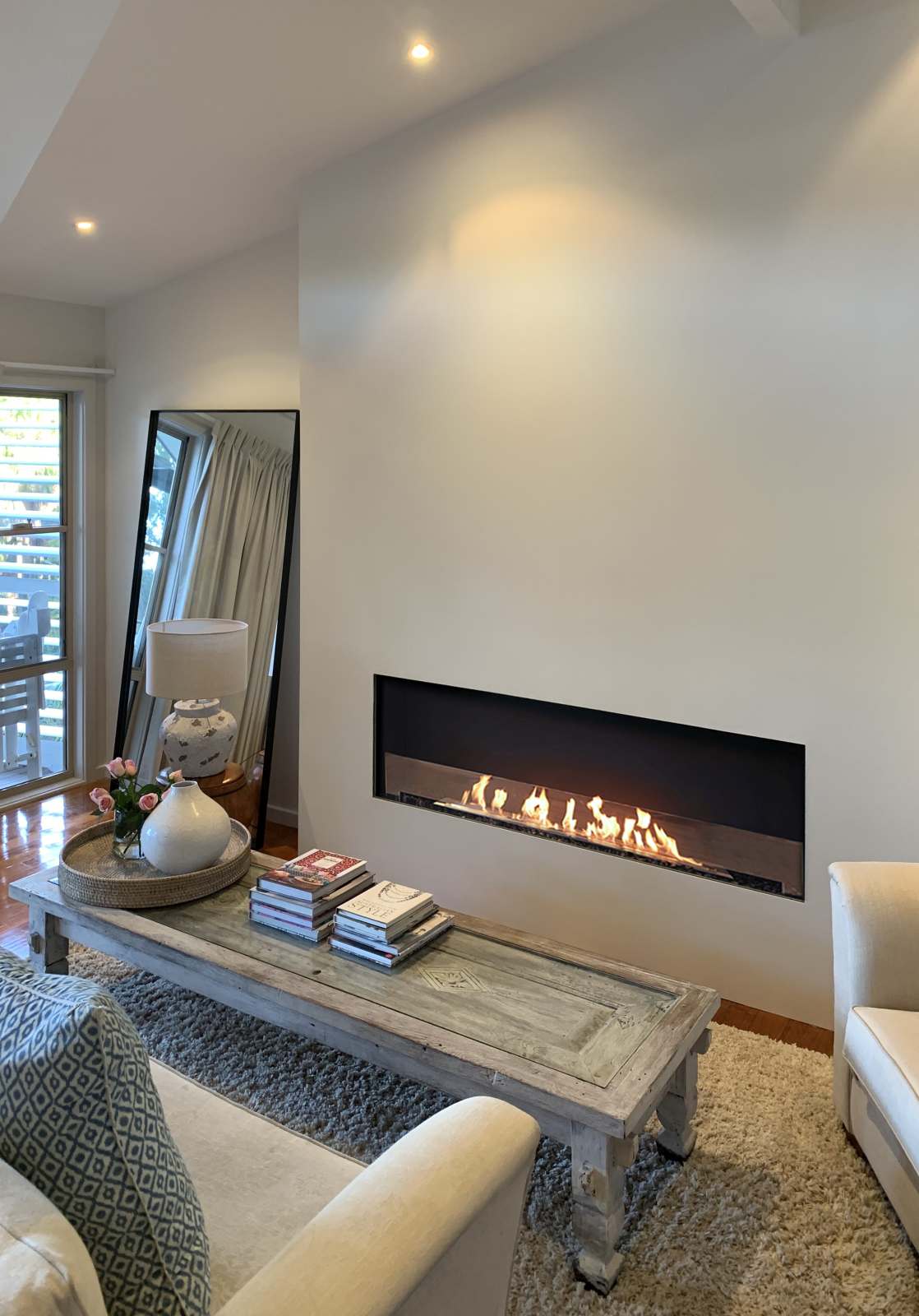 EcoSmart - Flex Fireplace 68SS - Single Sided - Black