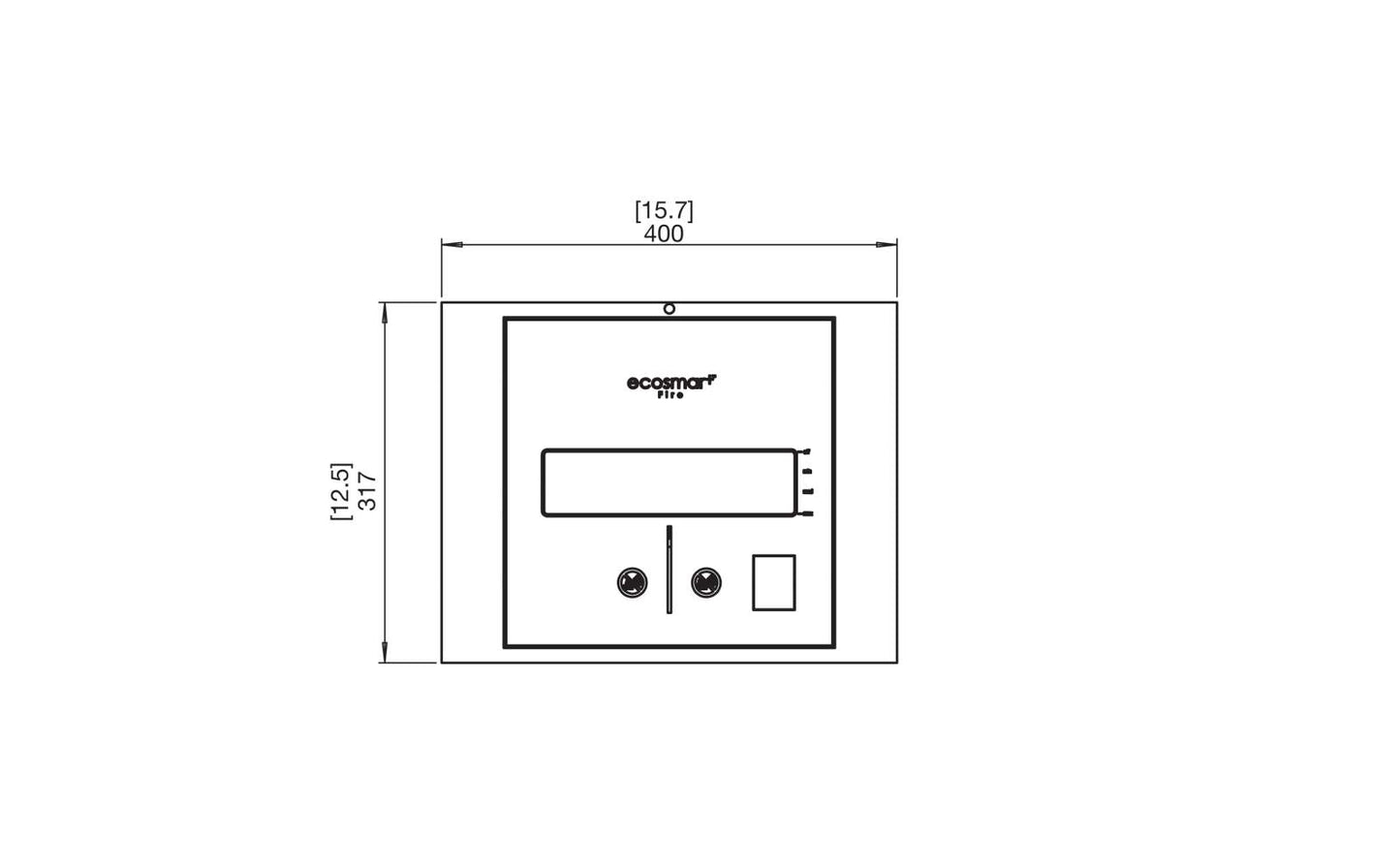 EcoSmart Fire - BK5 - Ethanol Burner - Stainless Steel