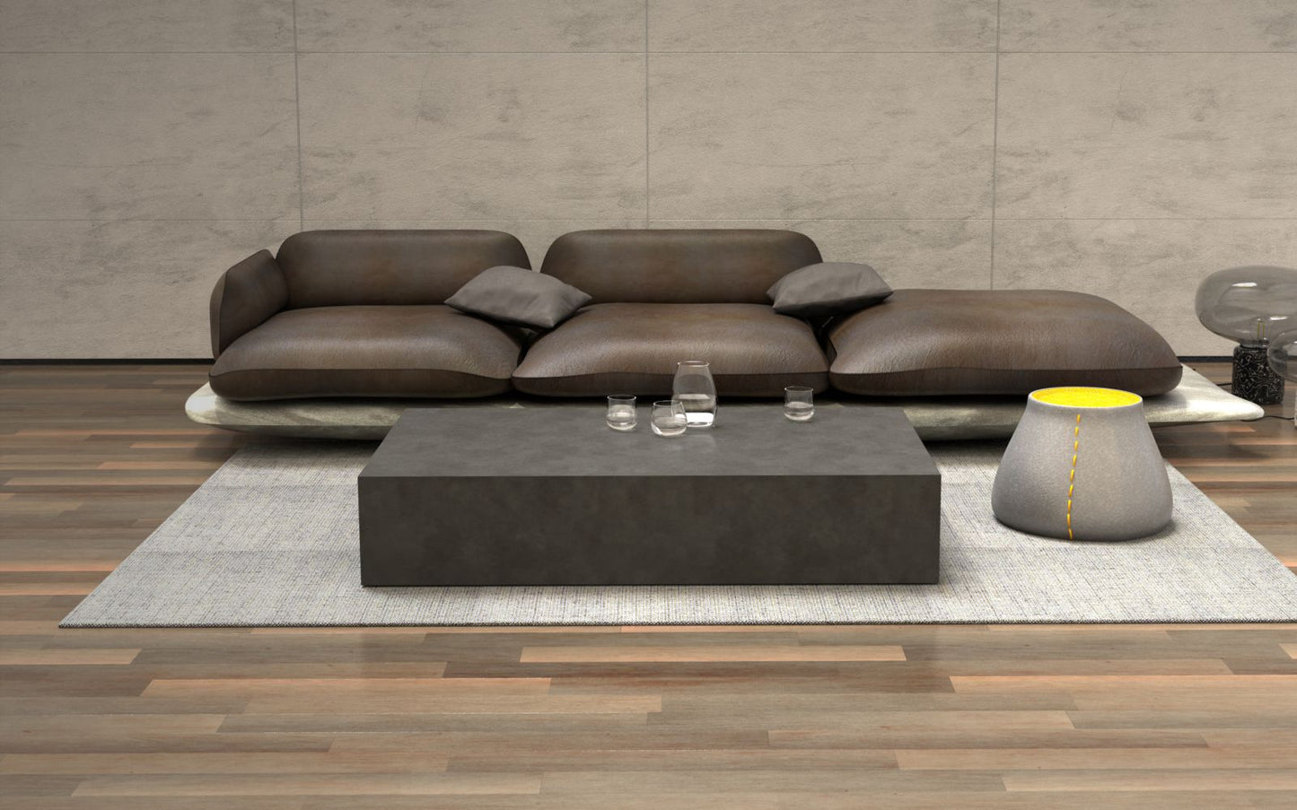 Blinde Design - Bloc L5 - Coffee Table - Bone