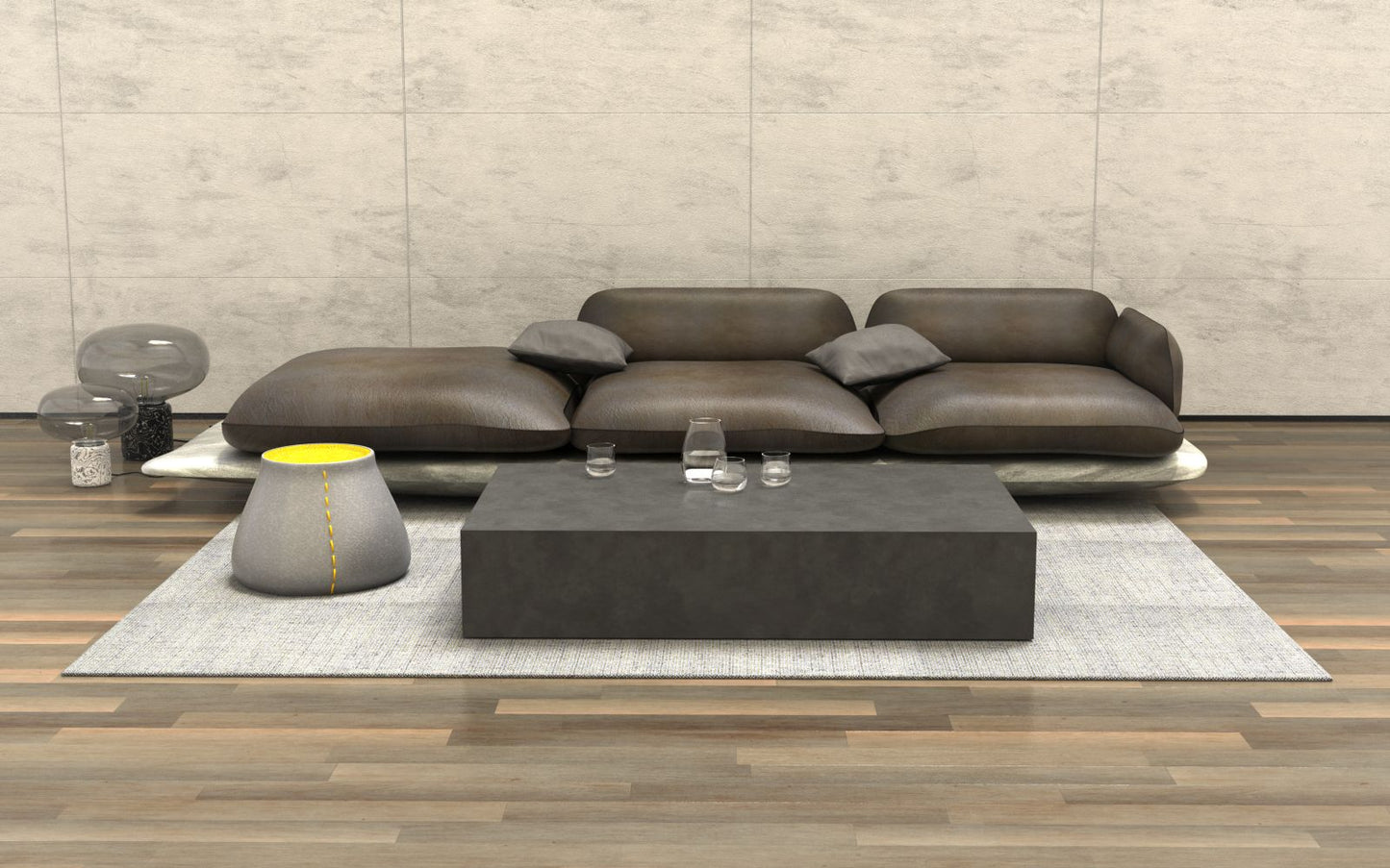 Blinde Design - Bloc L5 - Coffee Table - Graphite