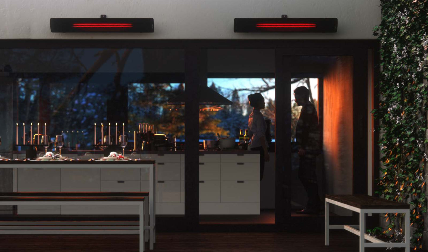 Heatscope heater - Pure 3000W - Radiant Heater - Black
